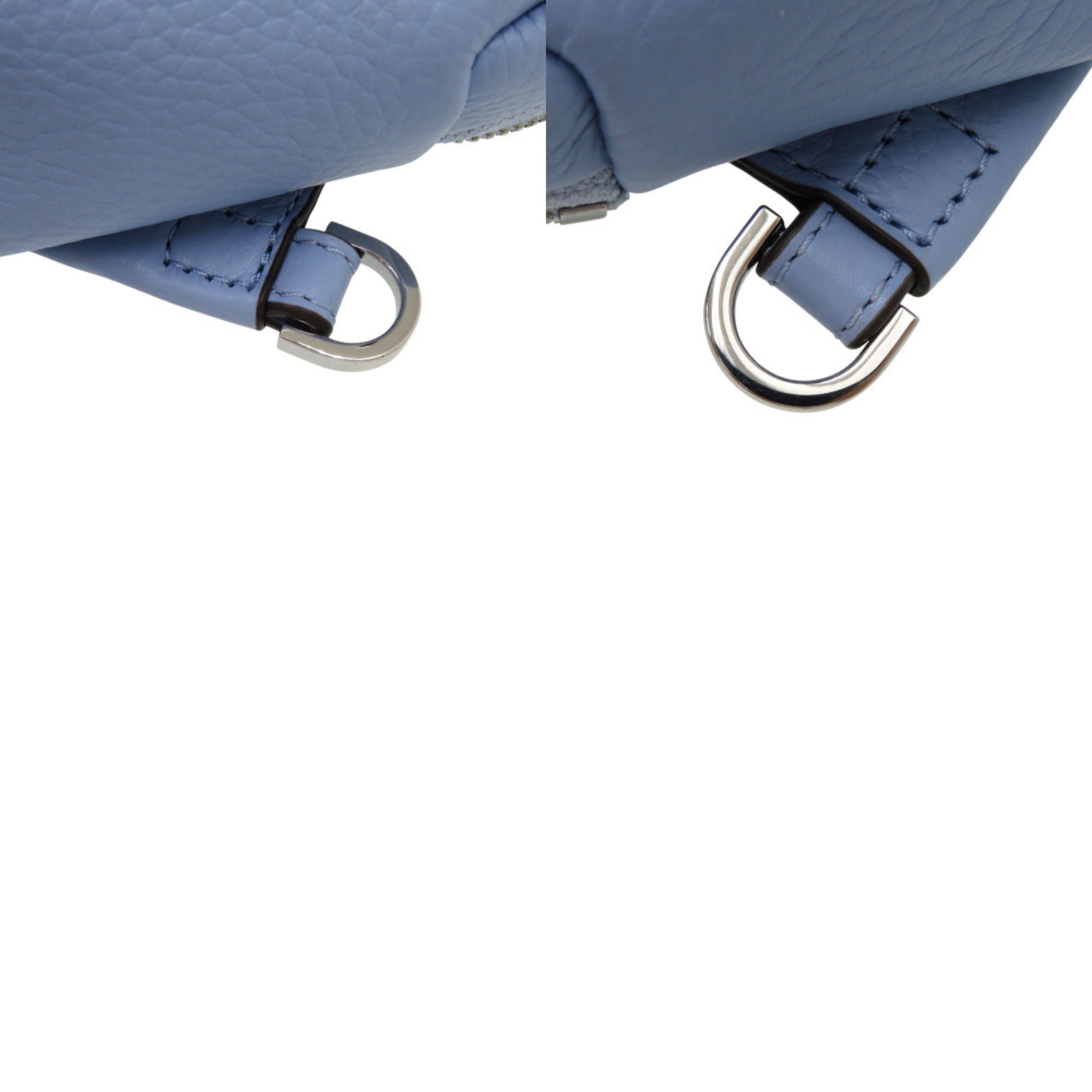 Michael Kors Beige Light Blue Coated Canvas Backpack (Pre-Owned)