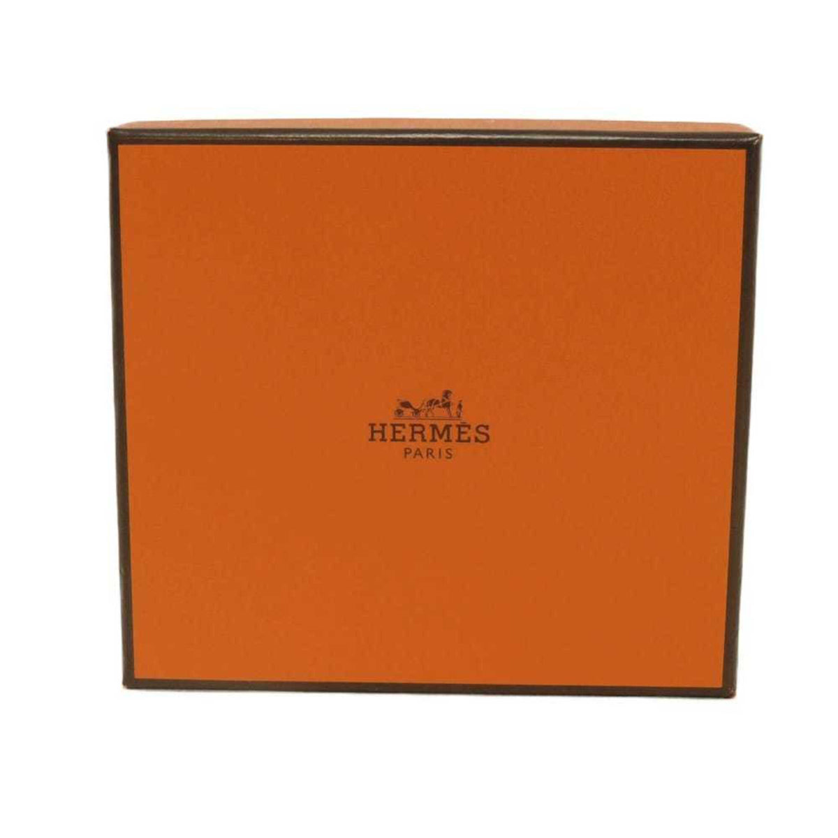 Hermes Brown Light Brown Epsom Leather Silk Coin Purse/Coin Case (Pre-Owned)