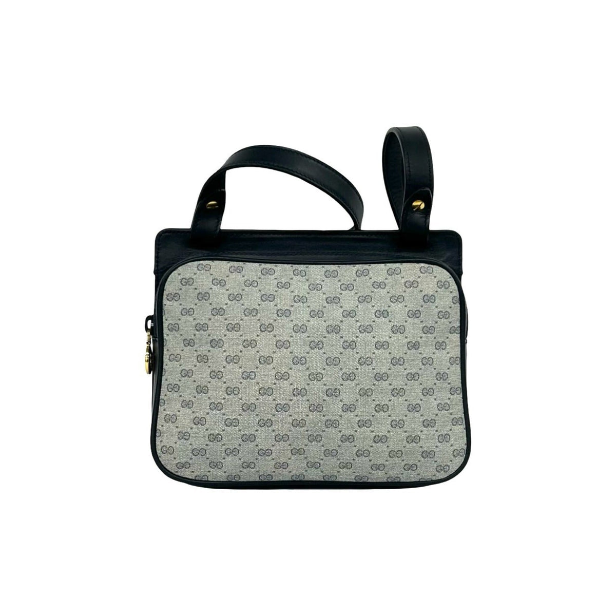 Gucci Navy Leather Pvc Pochette Shoulder Bag (Pre-Owned)