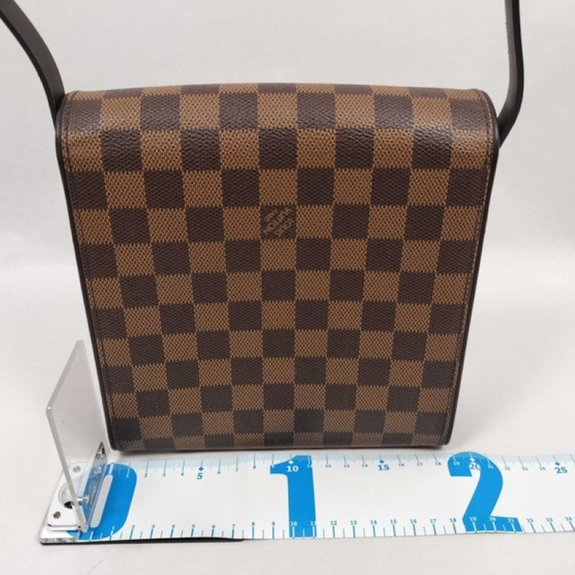 Louis Vuitton Brown Damier Canvas Ebene Damier Canvas Shoulder Bag (Pre-Owned)