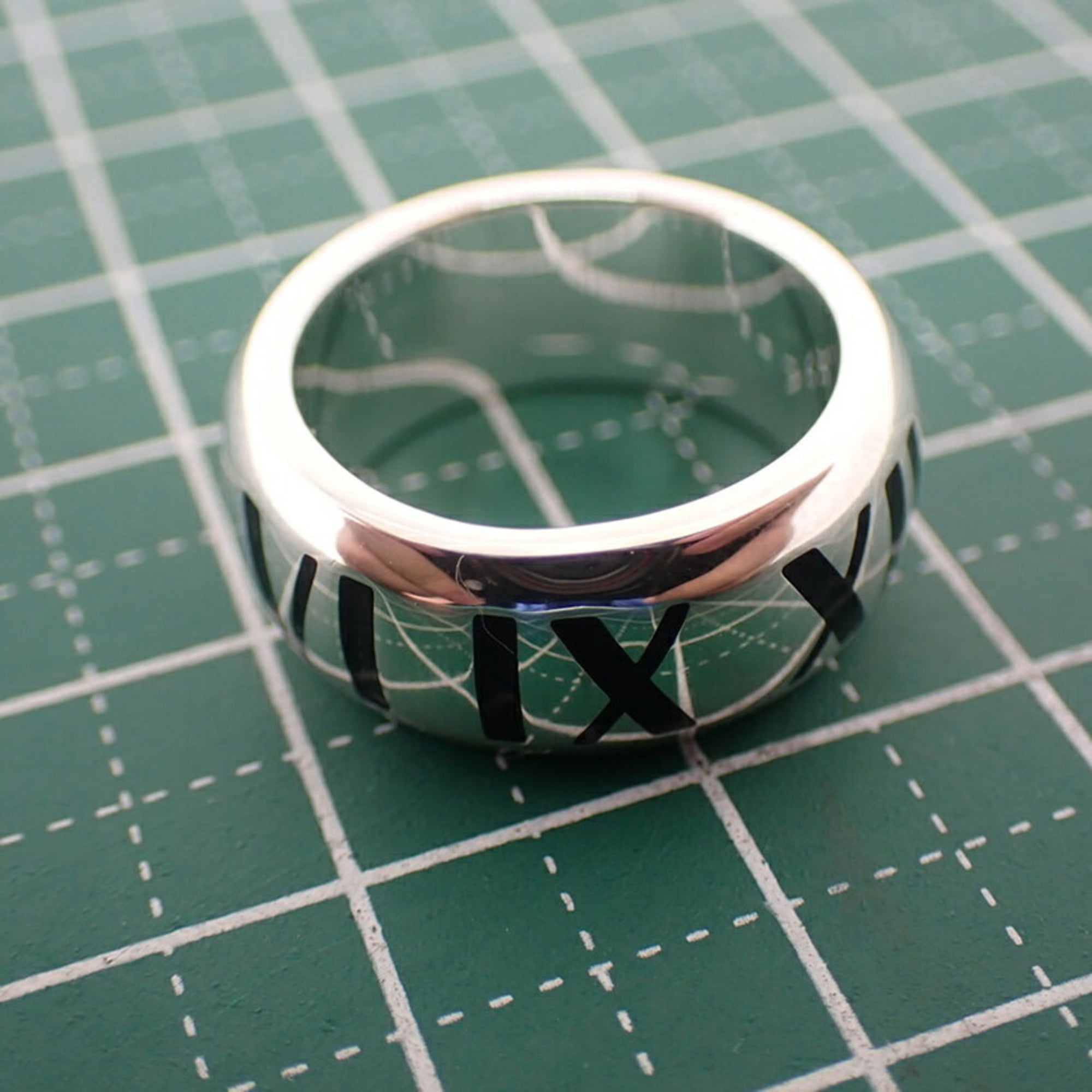 Tiffany Sterling Silver 925 Band Ring (Pre-Owned)