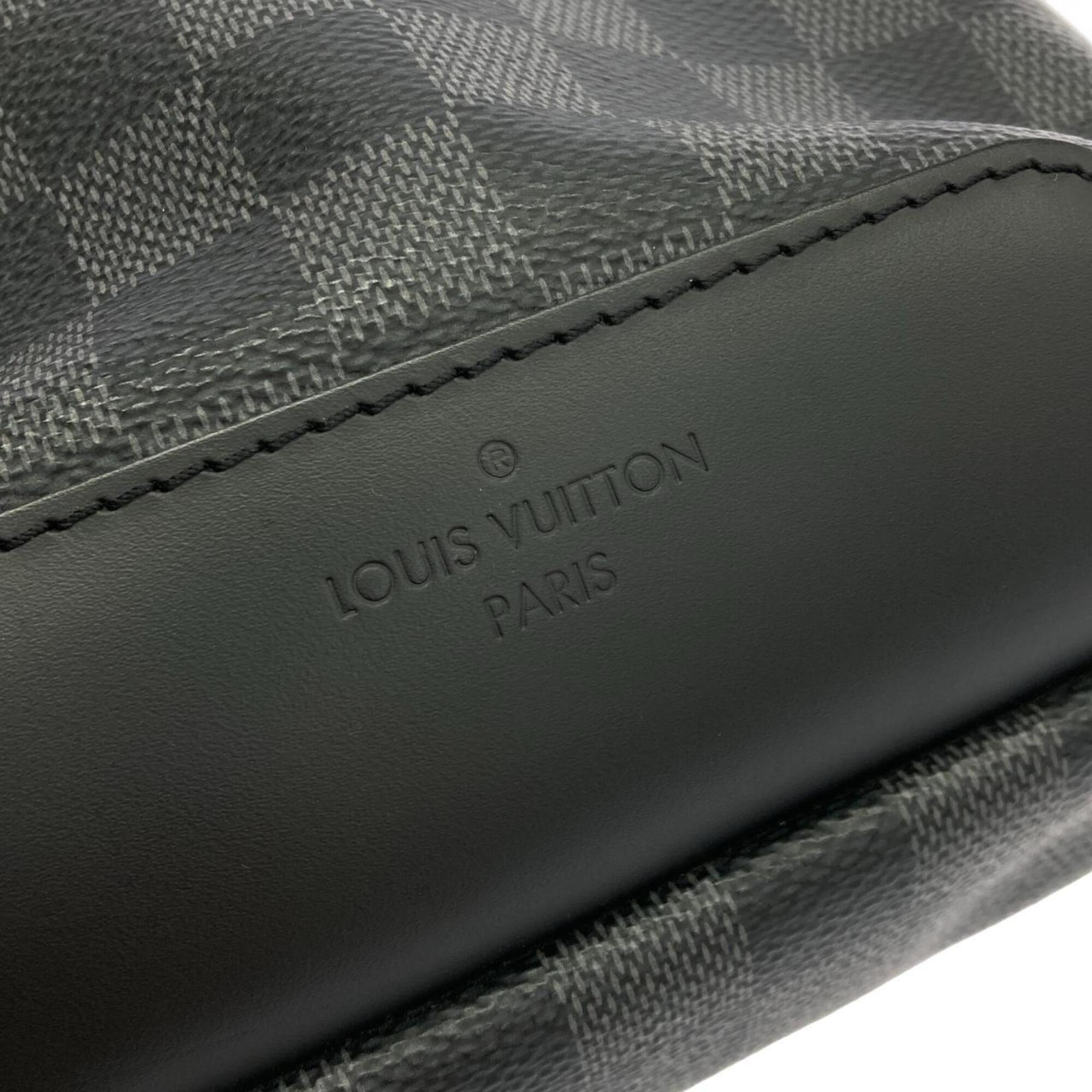 Louis Vuitton Graphite Coated Canvas Shoulder Bag (Pre-Owned)