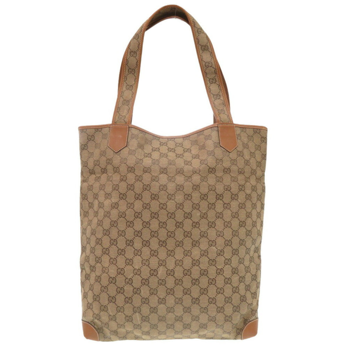 Gucci Beige Gg Canvas Tote Bag (Pre-Owned)