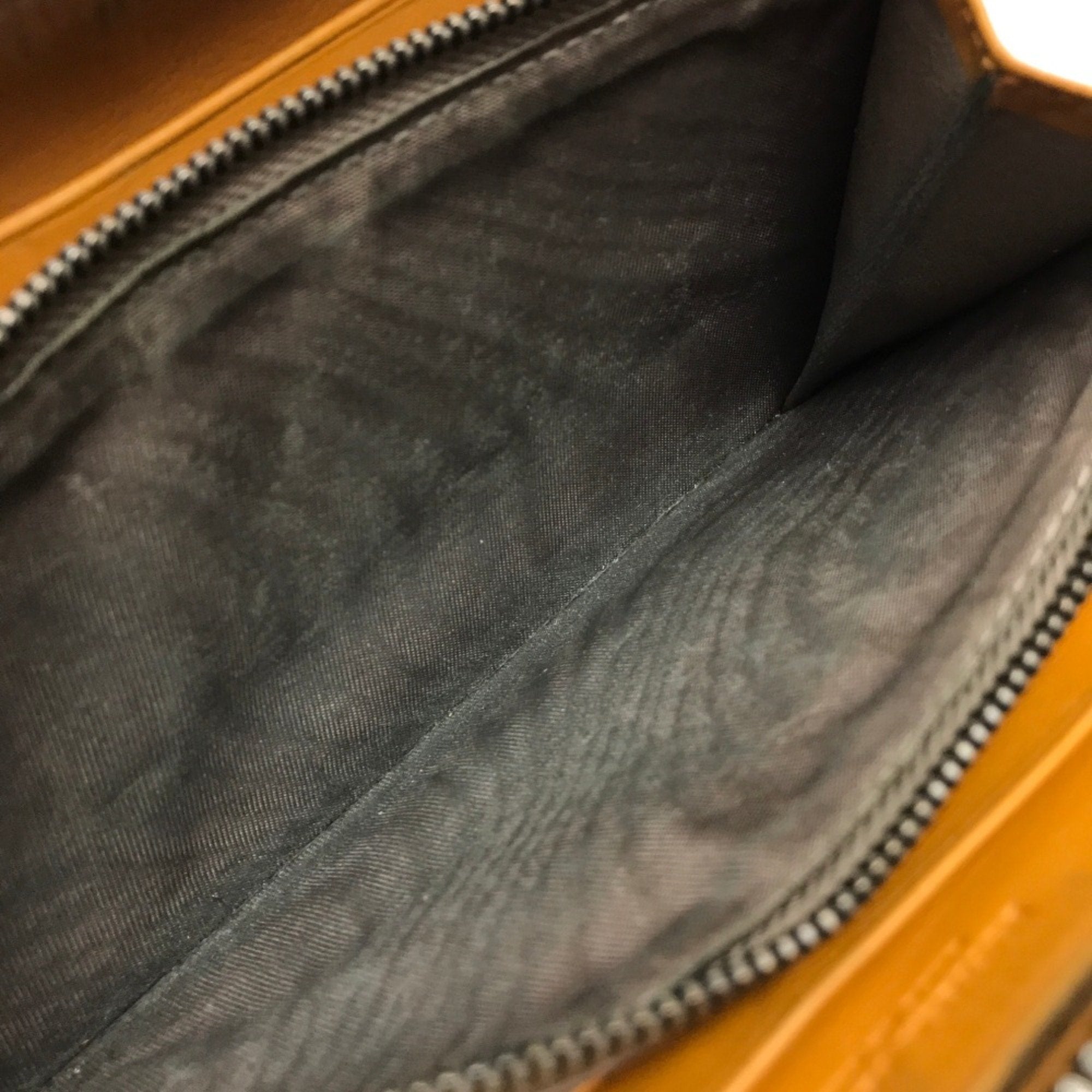 Bottega Veneta Orange Leather Long Wallet (Bi-Fold) (Pre-Owned)