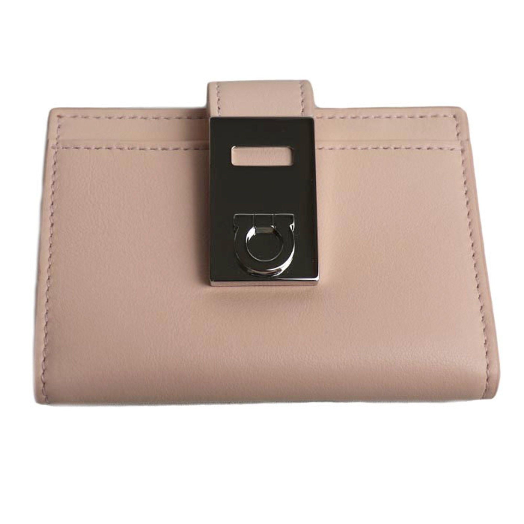 Salvatore Ferragamo Light Pink Leather Wallet (Bi-Fold) (Pre-Owned)