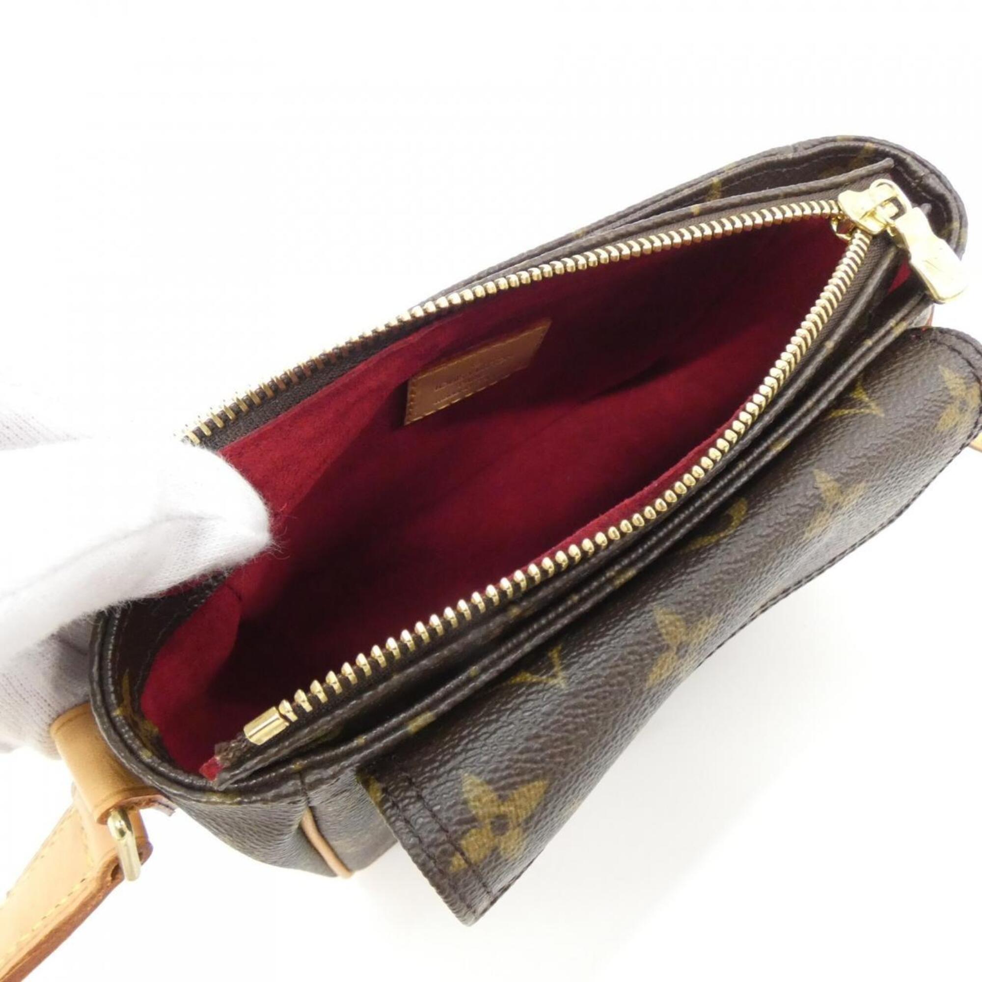 Louis Vuitton Brown Coated Canvas Shoulder Bag (Pre-Owned)