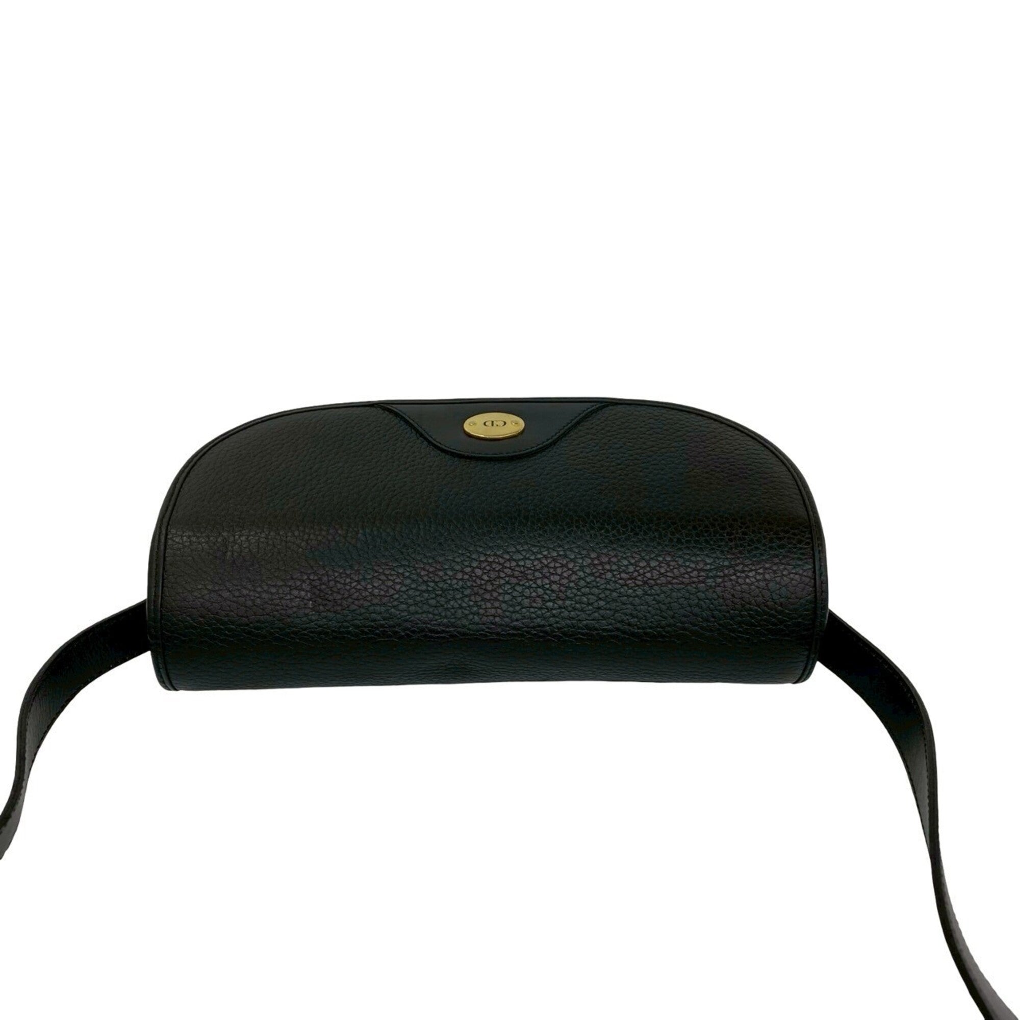 Christian Dior Black Leather Shoulder Bag (Pre-Owned)