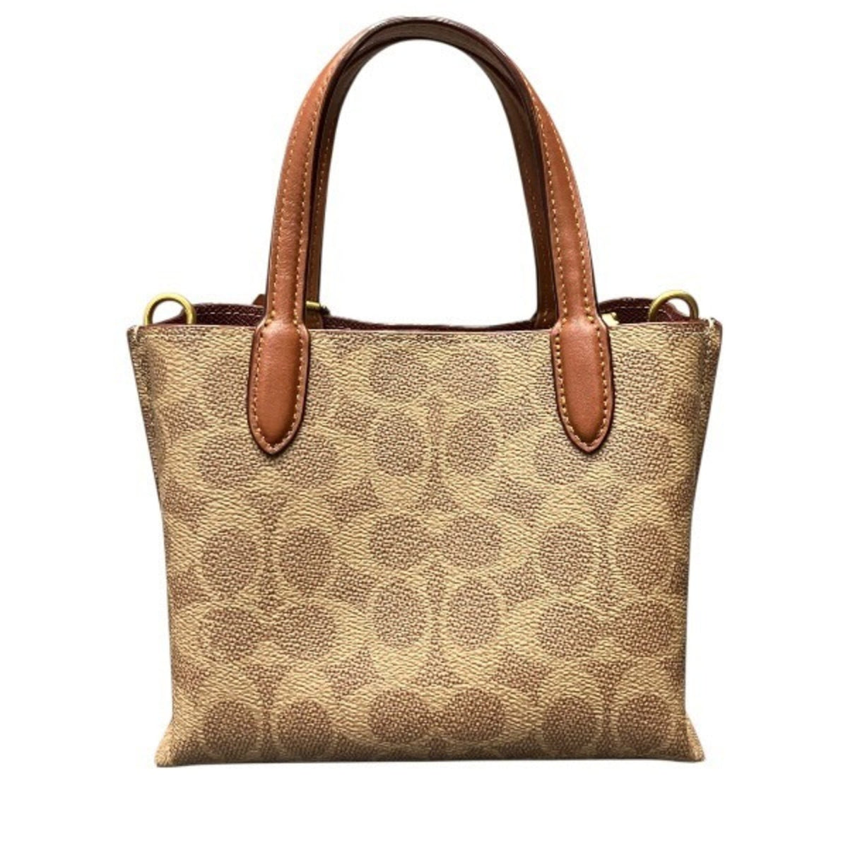 Coach Brown Pvc Leather Shoulder Bag Tote Bag (Pre-Owned)