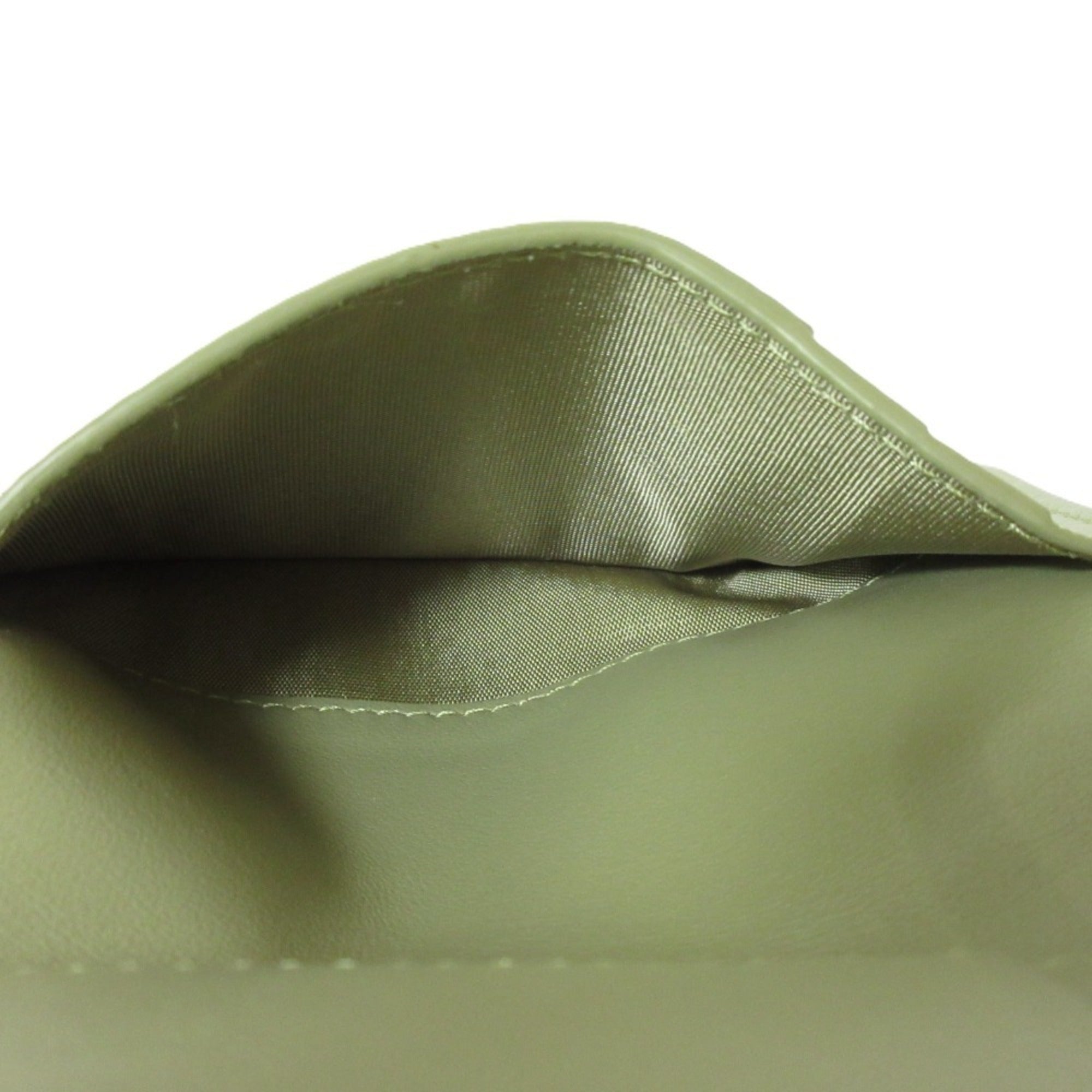 Bottega Veneta Khaki Leather Wallet (Bi-Fold) (Pre-Owned)