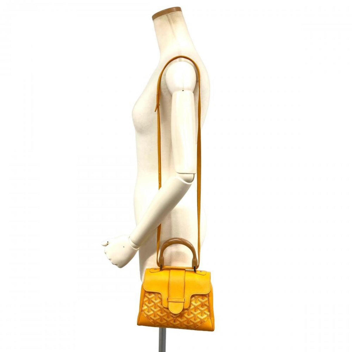 Goyard Yellow Leather Shoulder Bag (Pre-Owned)