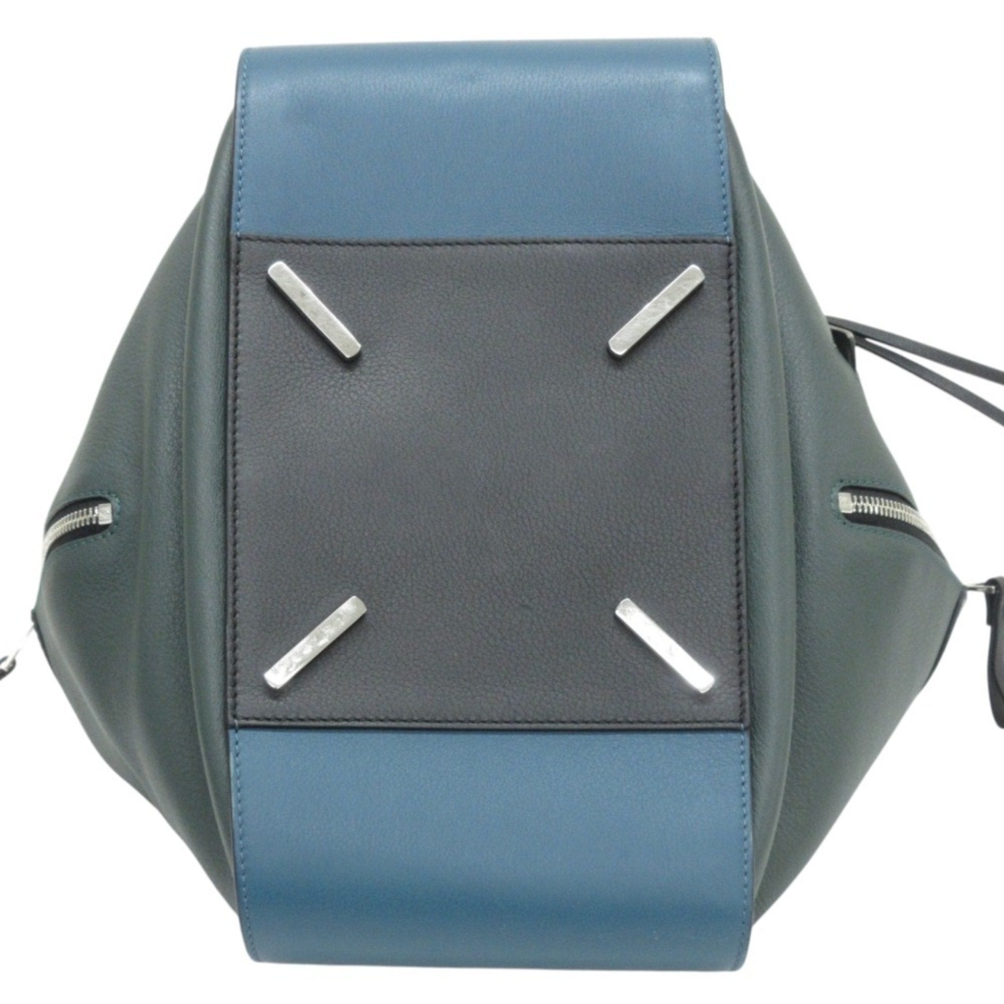 Loewe Black Blue Green Handbag Shoulder Bag (Pre-Owned)