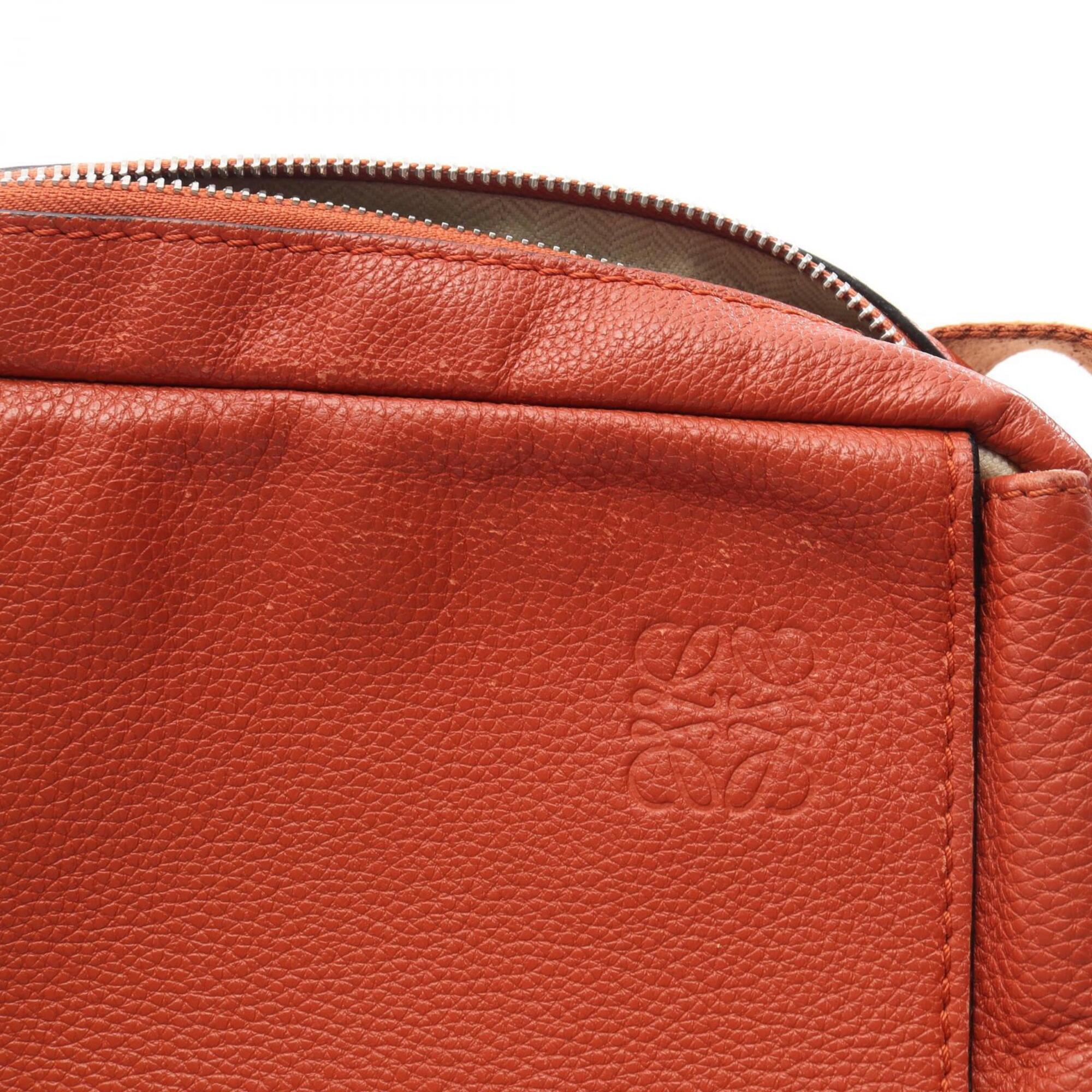 Loewe Brown Leather Handbag Shoulder Bag (Pre-Owned)