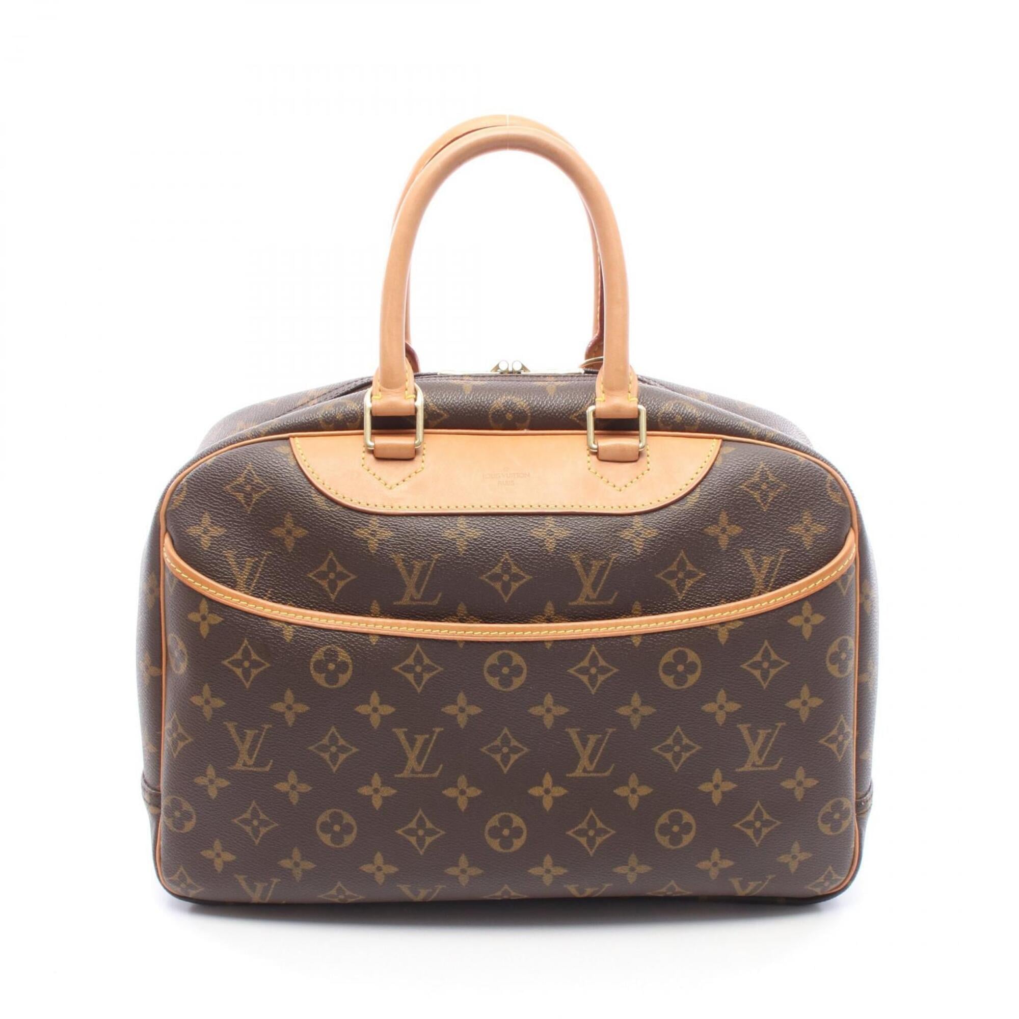 Louis Vuitton Brown Monogram Coated Canvas Leather Handbag (Pre-Owned)