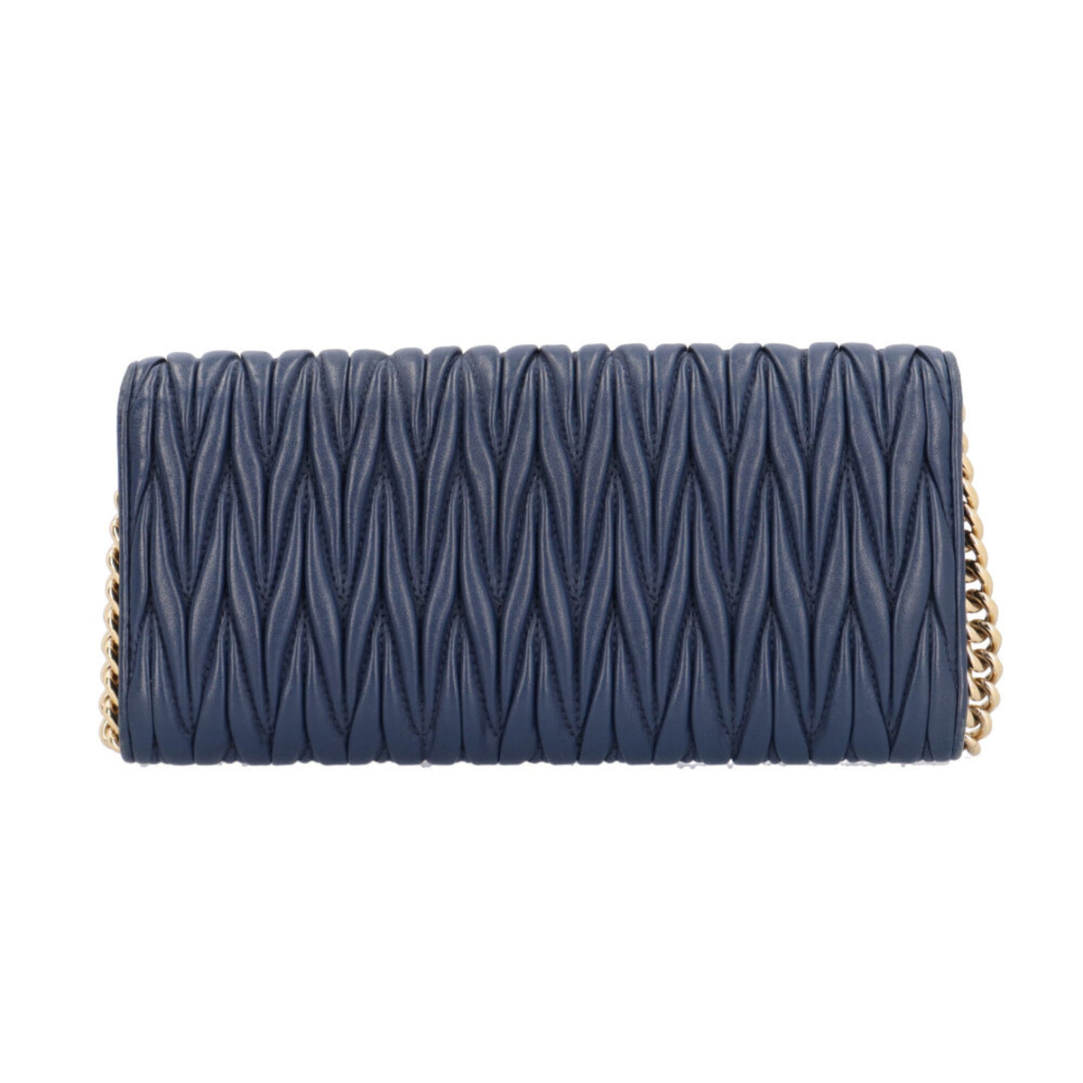 Miu Miu Navy Leather Shoulder Bag (Pre-Owned)