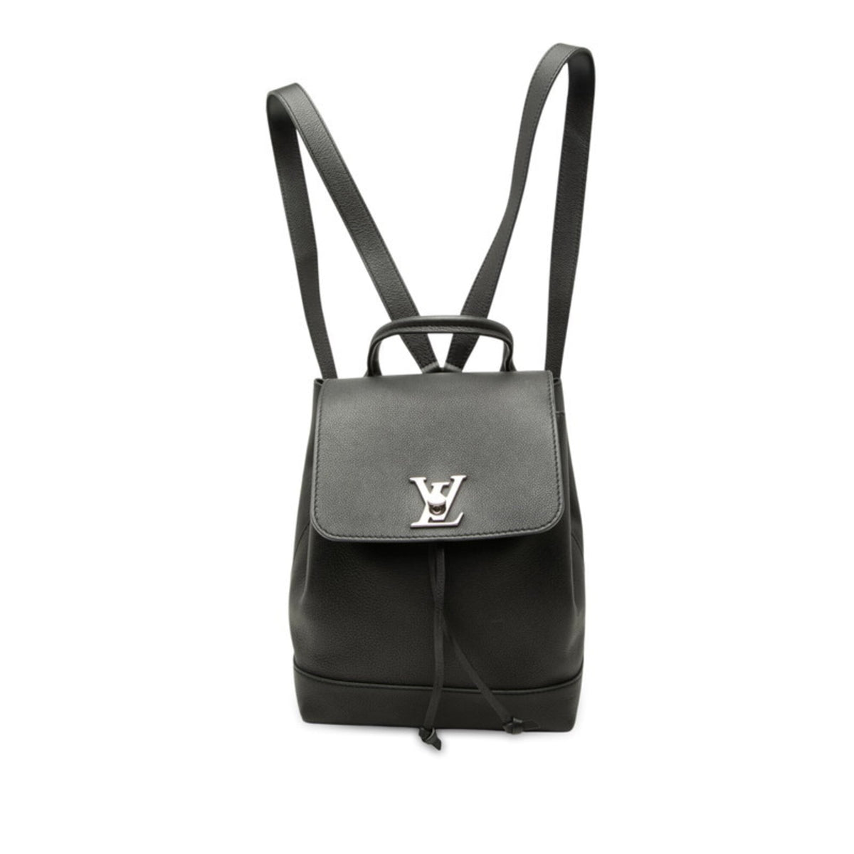 Louis Vuitton Black Noir Leather Backpack (Pre-Owned)