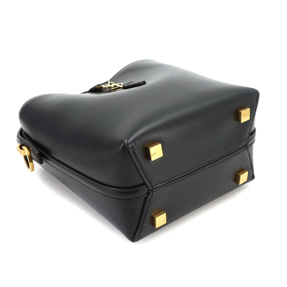 Saint Laurent Black Leather Handbag Shoulder Bag (Pre-Owned)