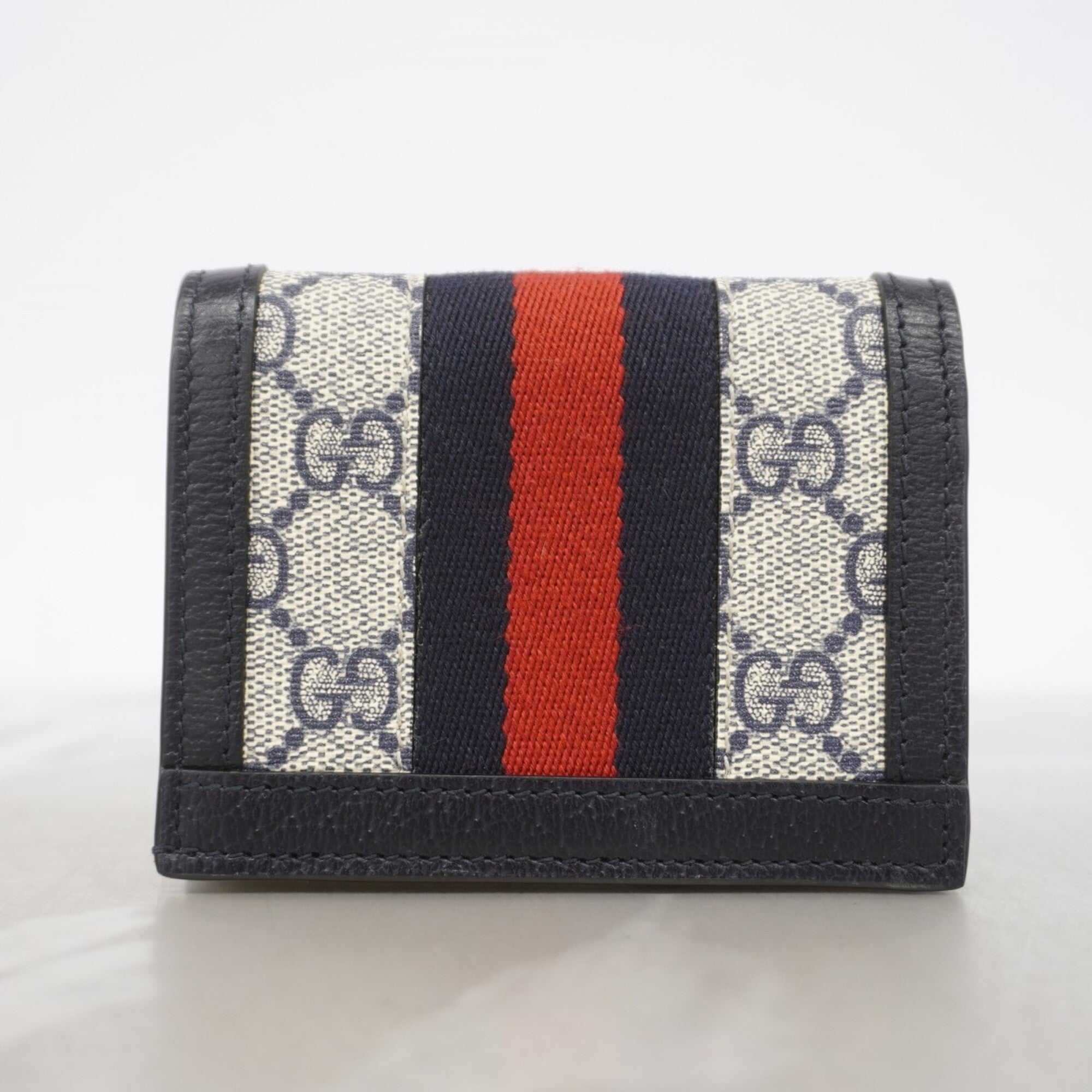 Gucci Navy Pvc Wallet (Bi-Fold) (Pre-Owned)