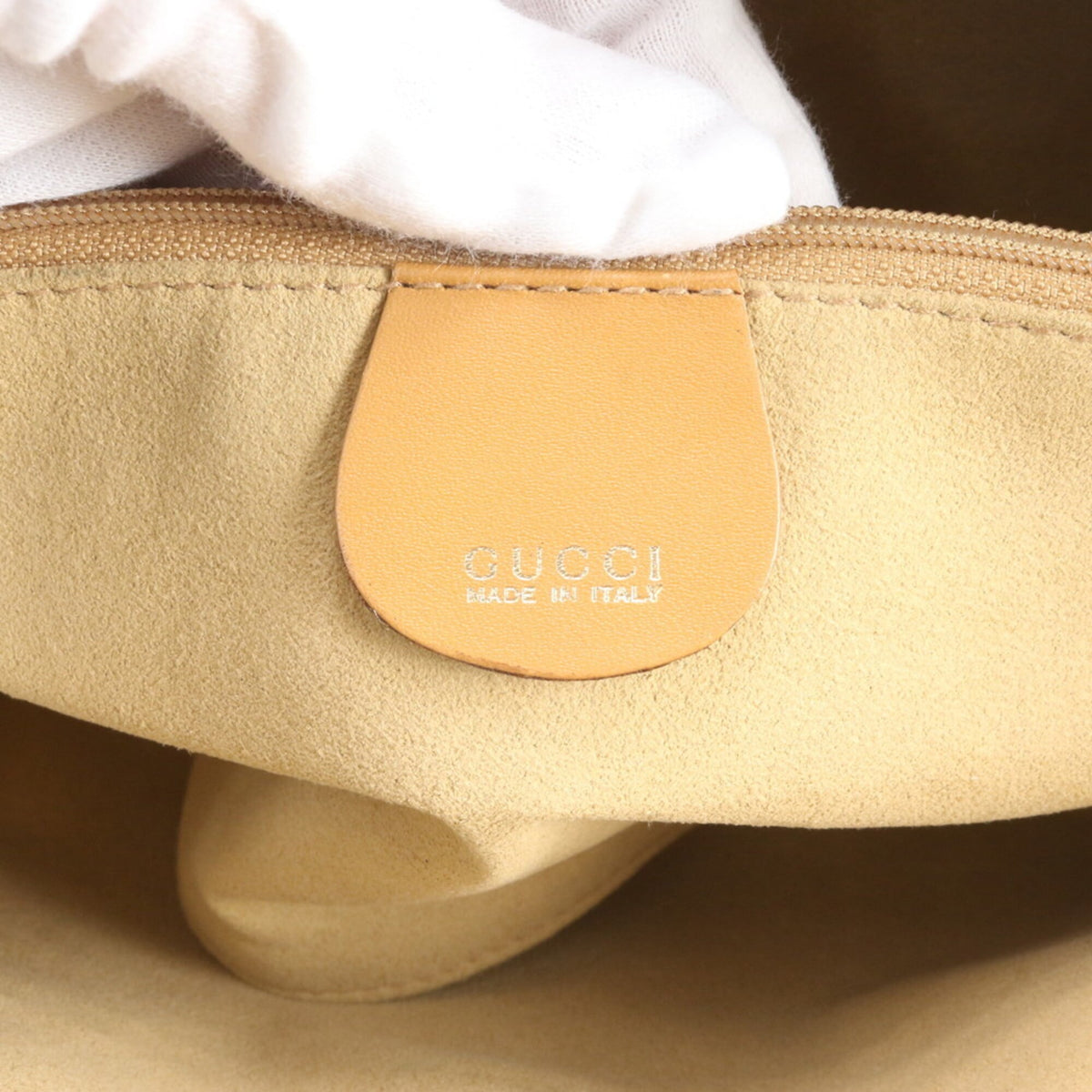 Gucci Brown Leather Canvas Clutch Bag Pouch (Pre-Owned)