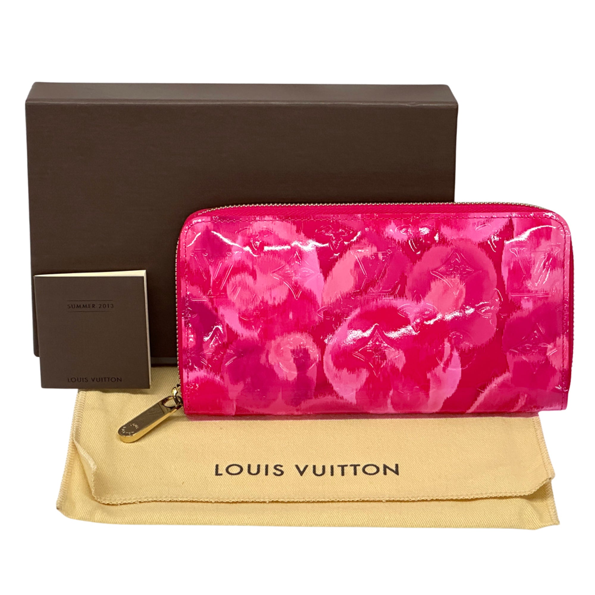 Louis Vuitton Indian Rose Pink Monogram Vernis Long Wallet (Bi-Fold) (Pre-Owned)
