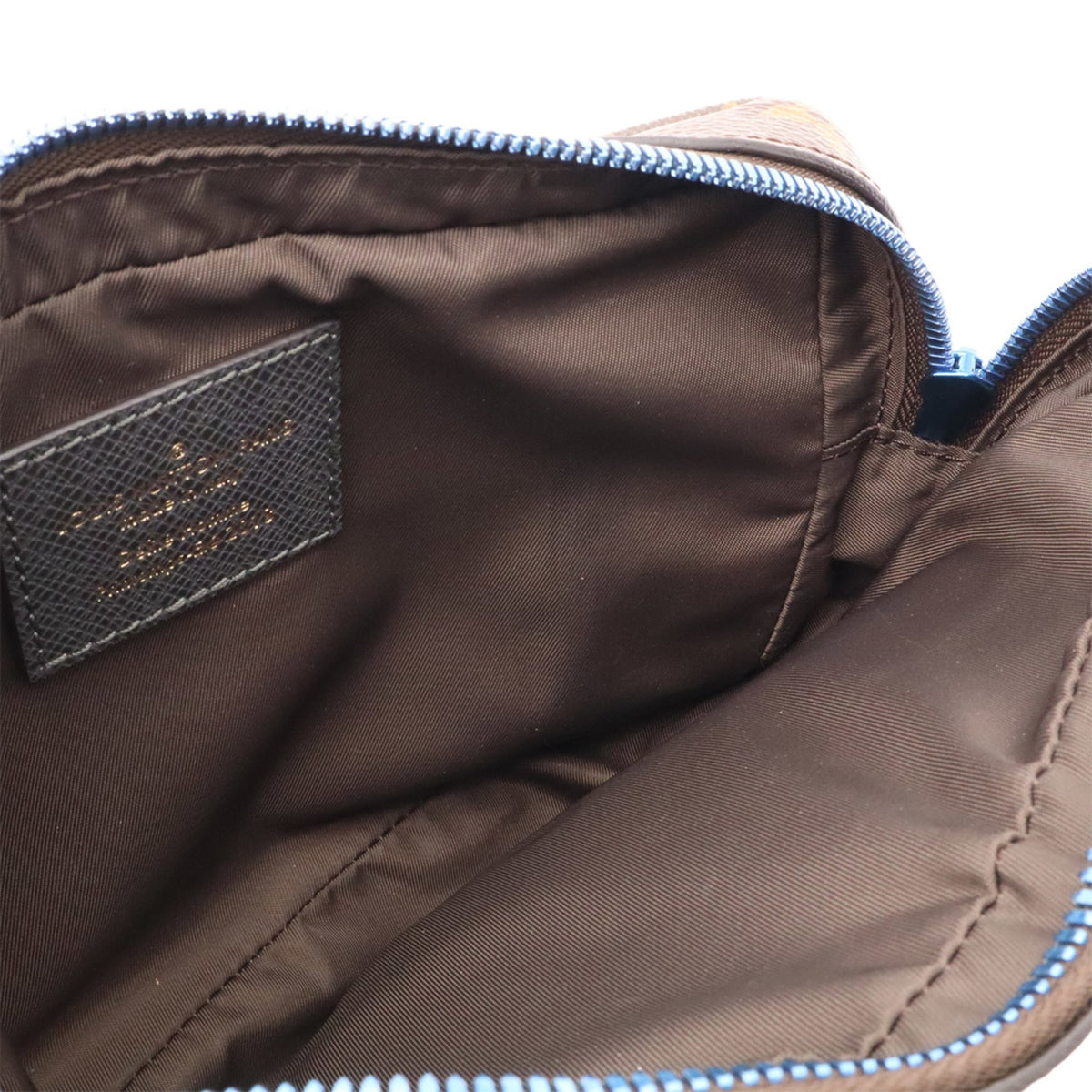 Louis Vuitton Blue Brown Monogram Shoulder Bag Sling Bag (Pre-Owned)