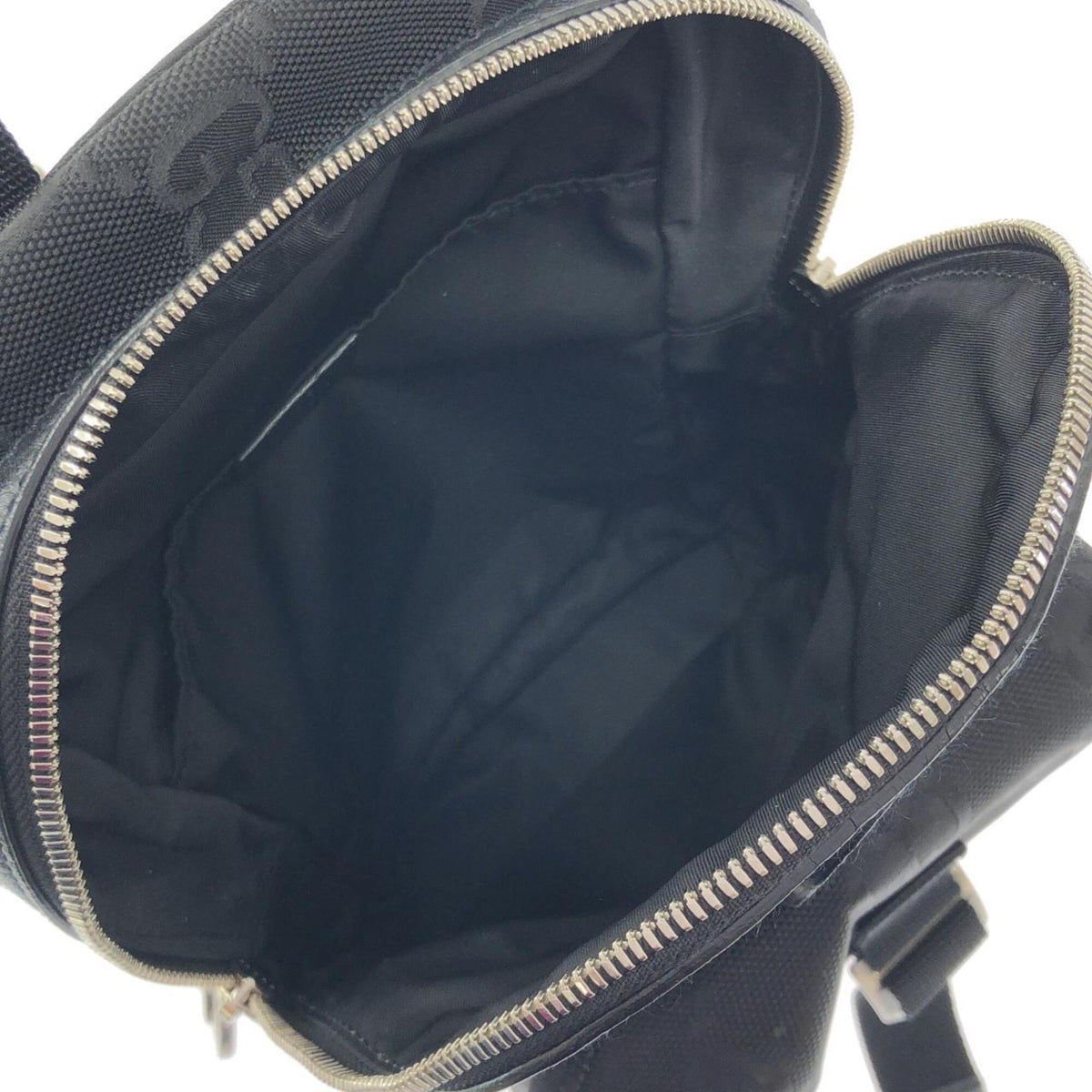 Gucci Black Nylon Leather Backpack Shoulder Bag (Pre-Owned)
