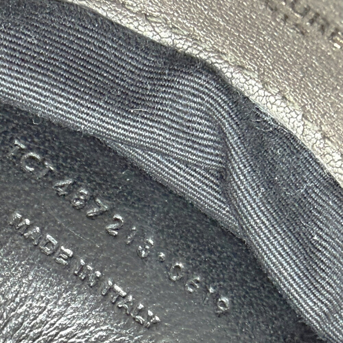 Saint Laurent Dark Gray Leather Shoulder Bag (Pre-Owned)