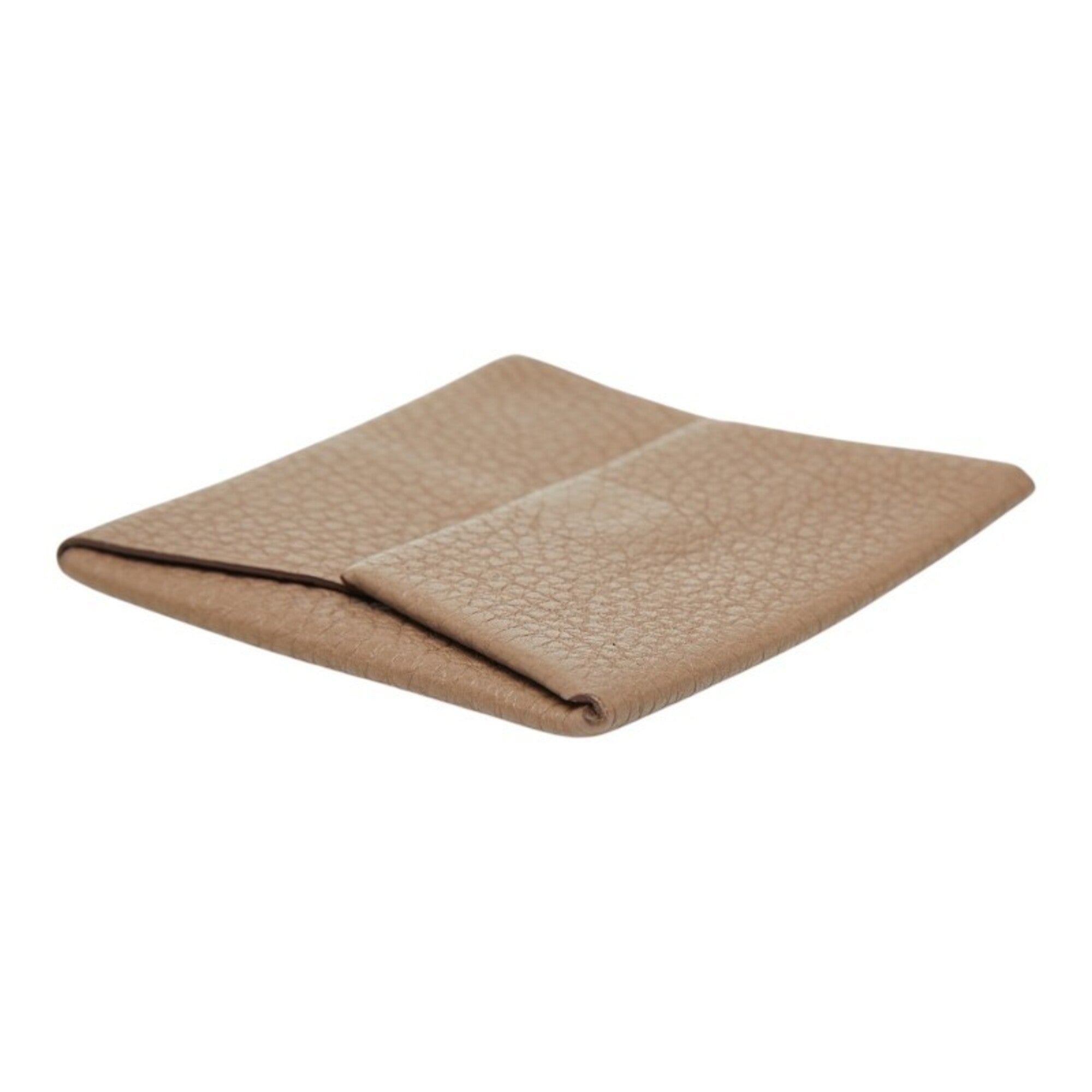 Hermes Beige Etoupe Gray Taurillon Clemence Leather Coin Purse/Coin Case (Pre-Owned)