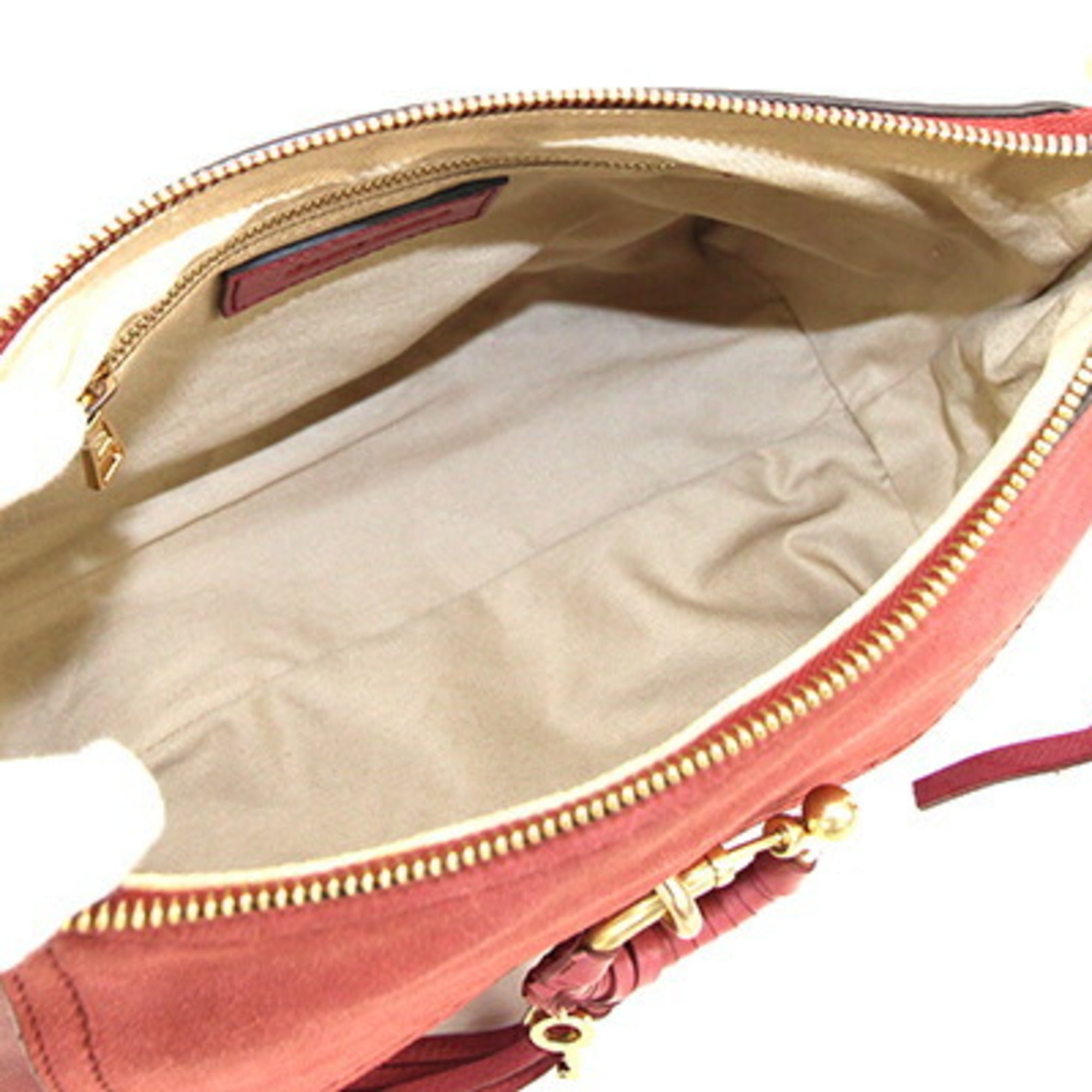 See By Chloé Pink Leather Suede Shoulder Bag (Pre-Owned)