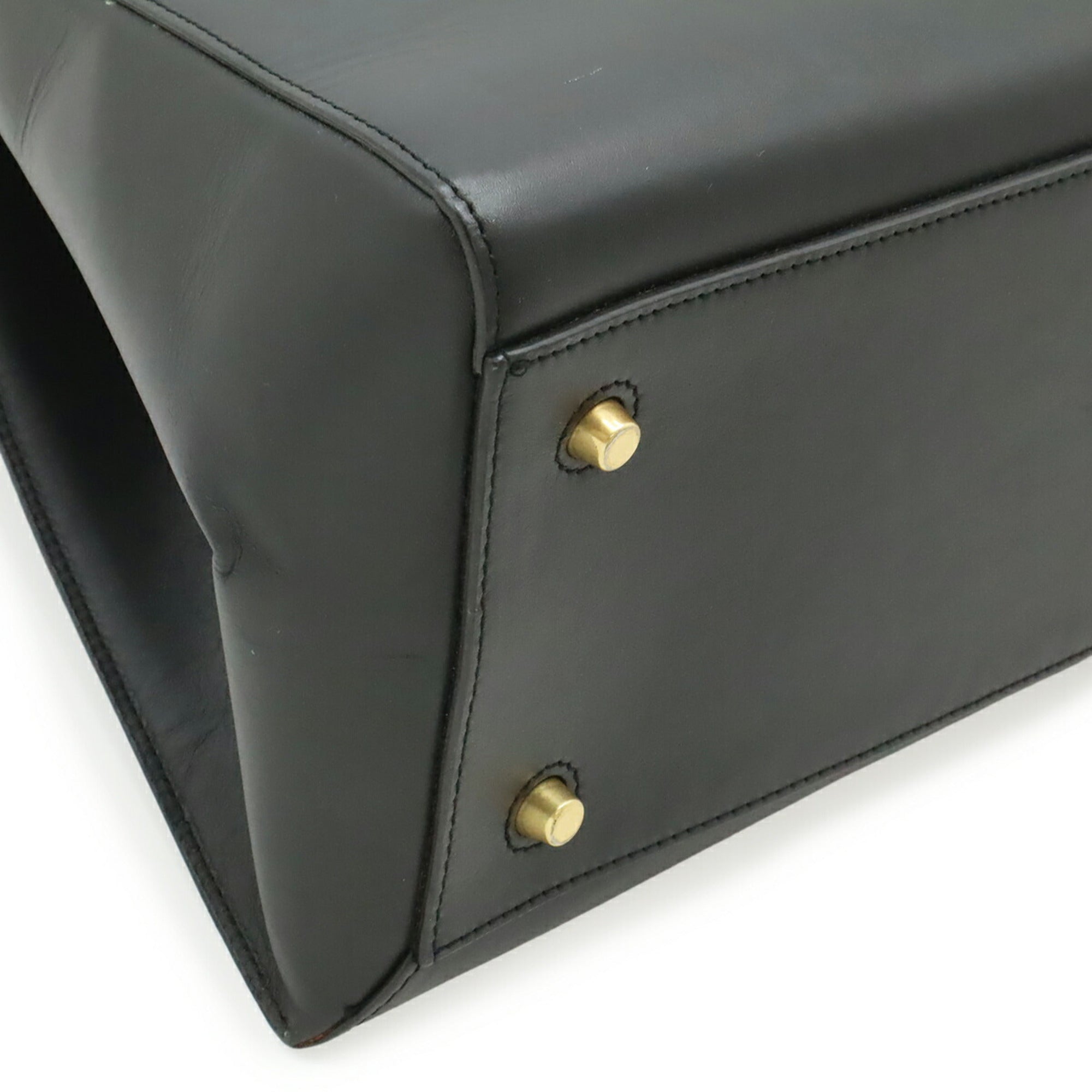 Celine Black Leather Handbag Shoulder Bag (Pre-Owned)