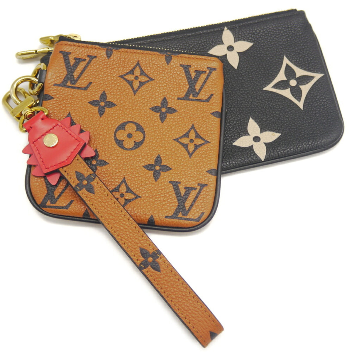Louis Vuitton Black Brown Monogram Empreinte Pochette Pouch (Pre-Owned)