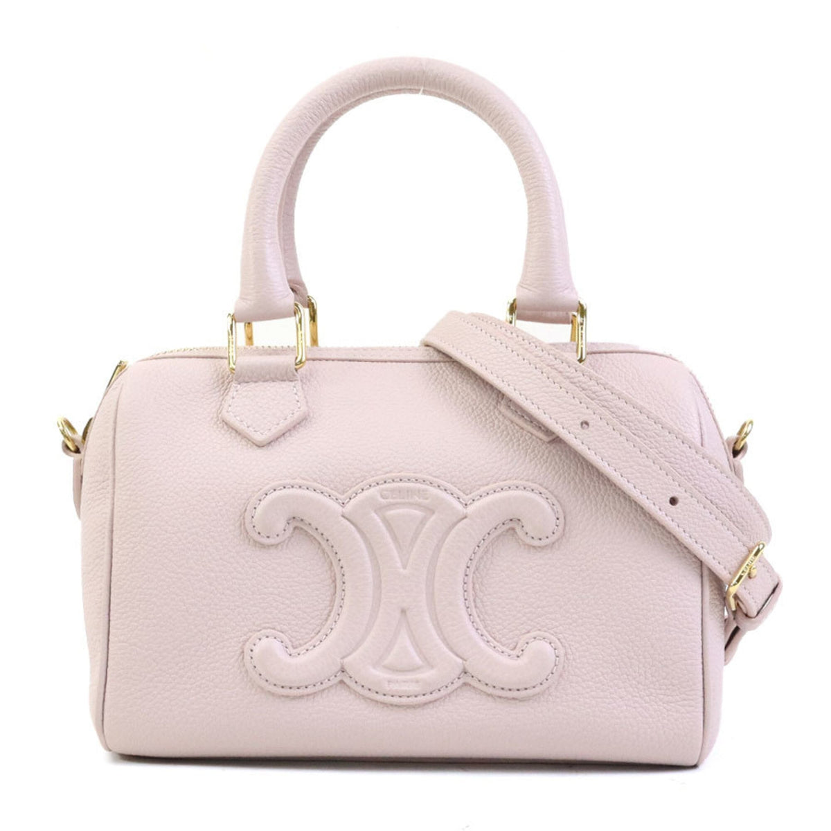 Celine Pink Leather Handbag Shoulder Bag (Pre-Owned)