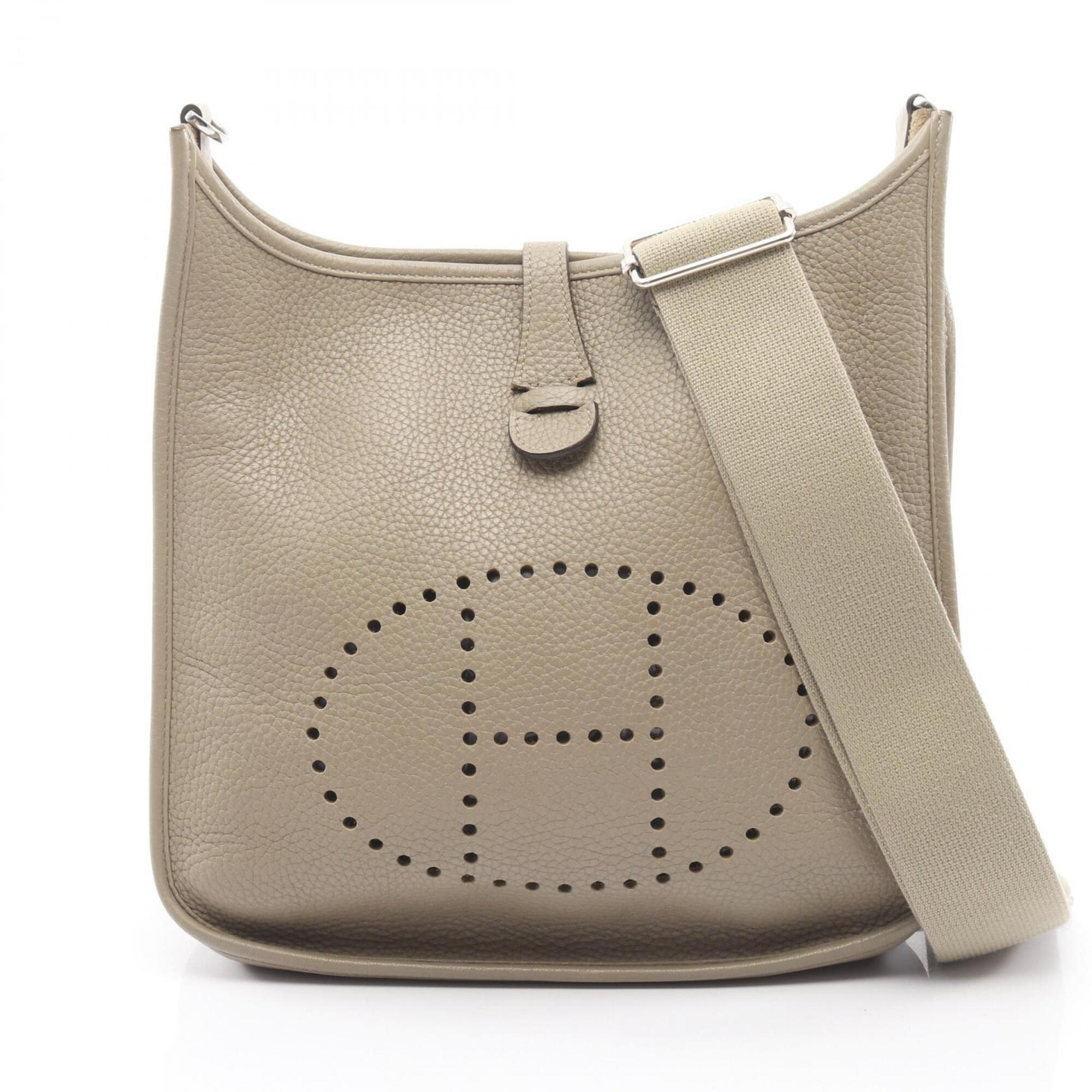 Hermes Green Taurillon Clemence Leather Leather Handbag Shoulder Bag (Pre-Owned)