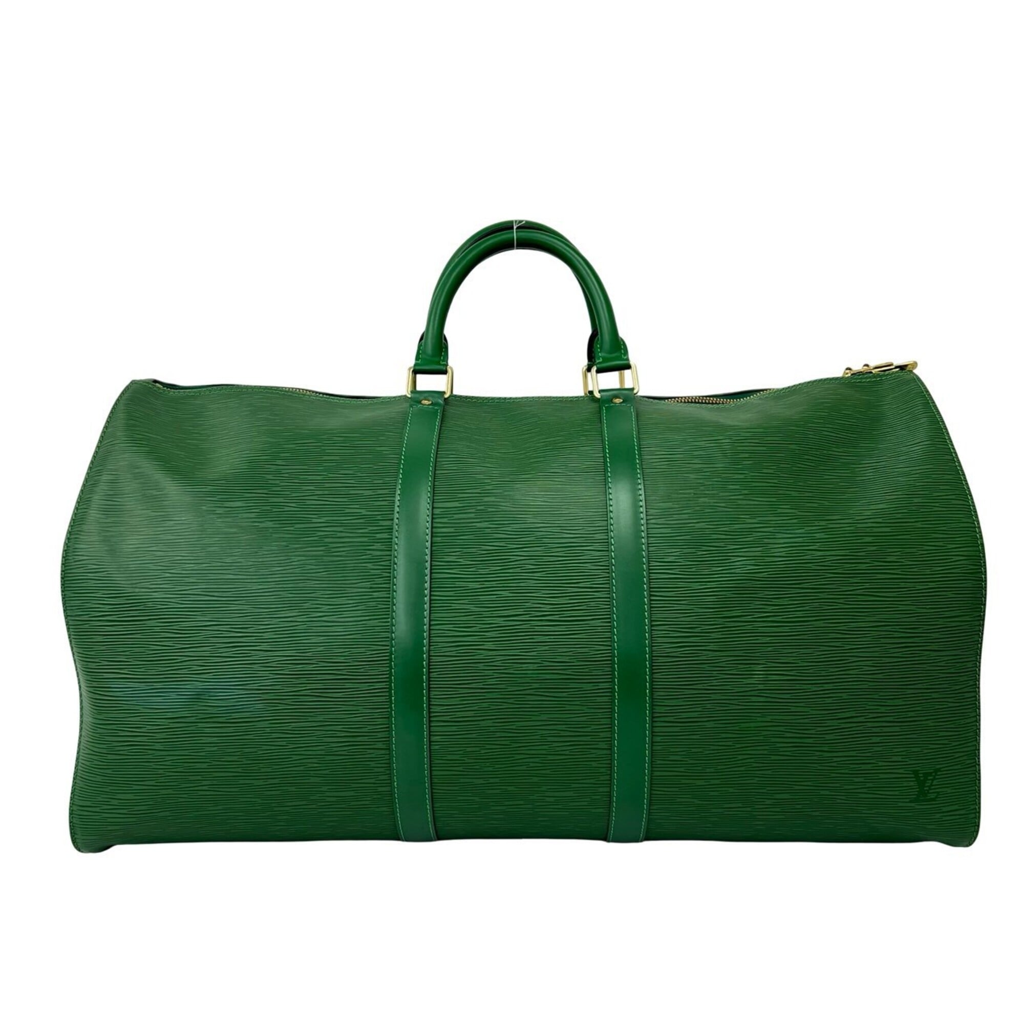 Louis Vuitton Green Leather Boston Bag (Pre-Owned)