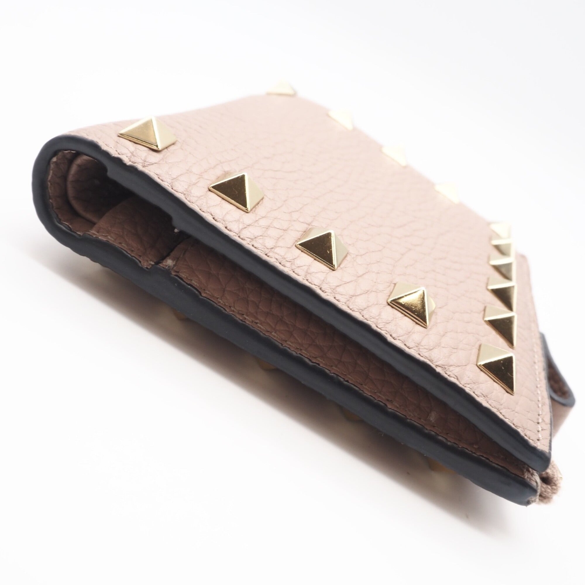 Valentino Beige Leather Wallet (Bi-Fold) (Pre-Owned)