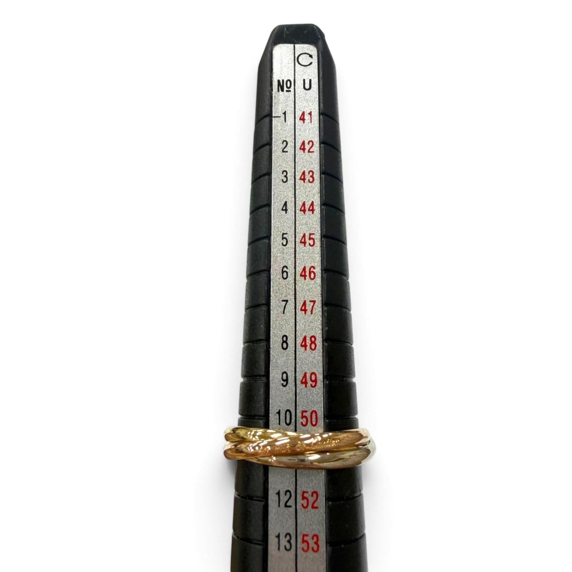Cartier Silver Pink Gold Yellow Gold Yellow Gold (18K) Pink Gold (18K) Band Ring (Pre-Owned)