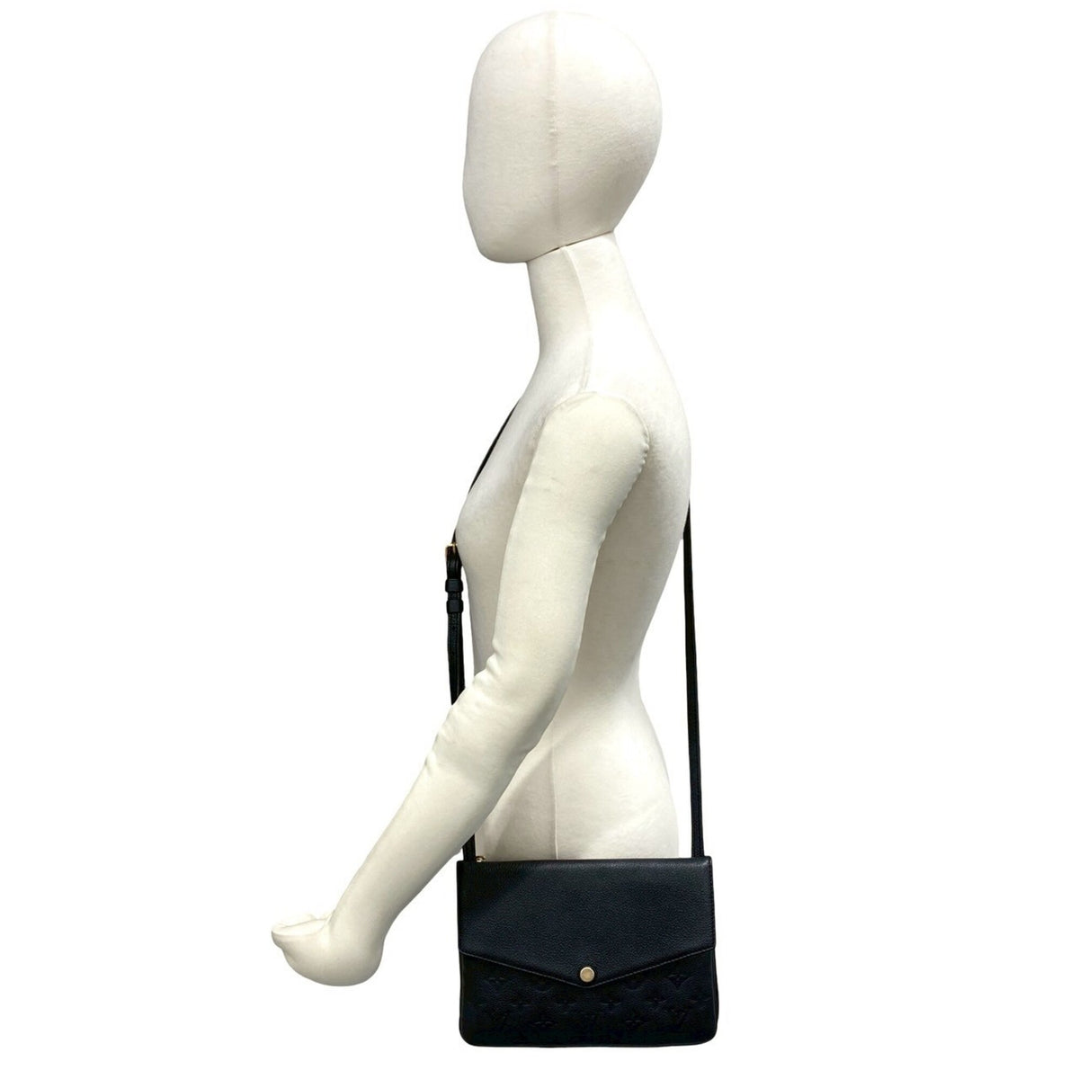 Louis Vuitton Black Leather Pochette Shoulder Bag (Pre-Owned)