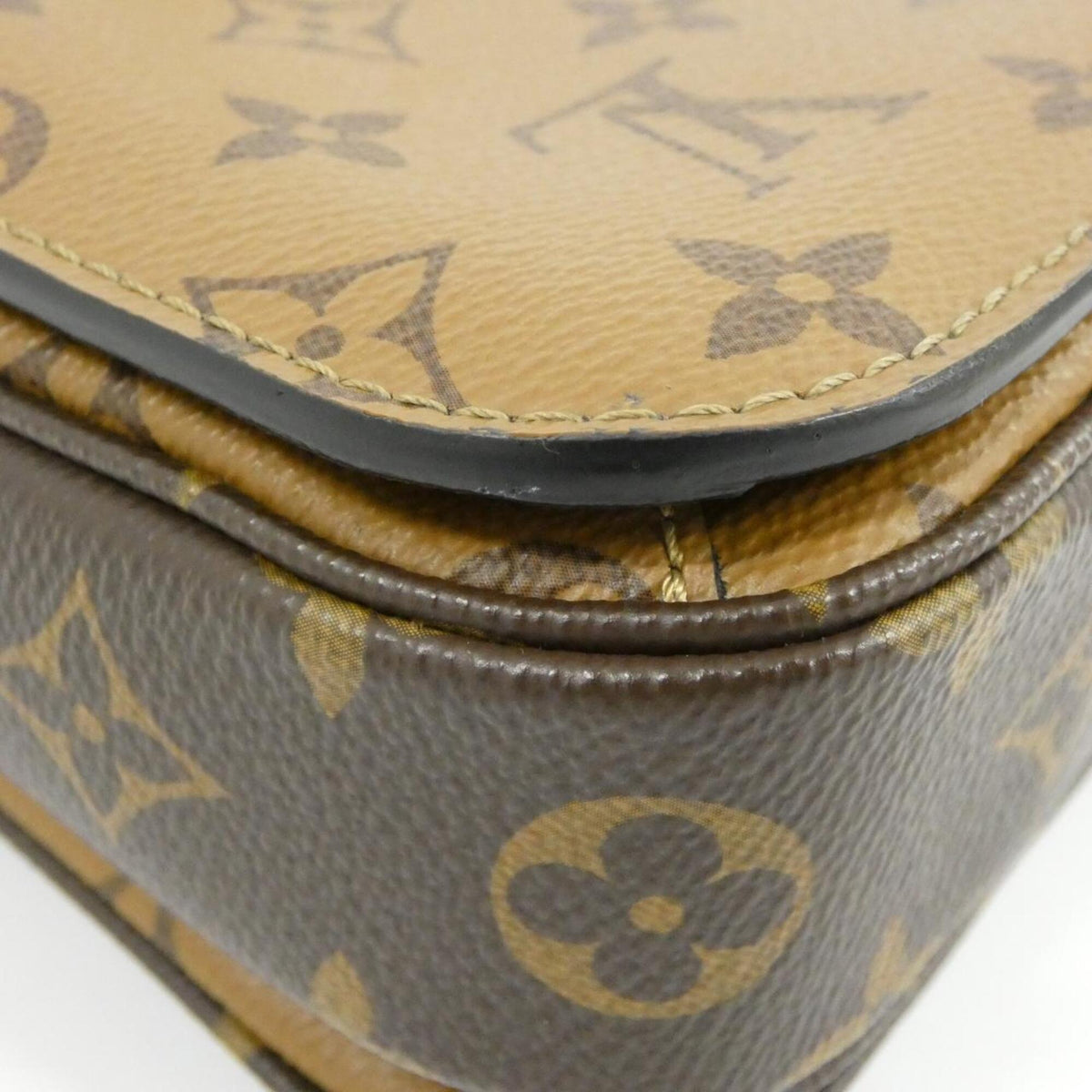 Louis Vuitton Marron Coated Canvas Handbag Pochette (Pre-Owned)