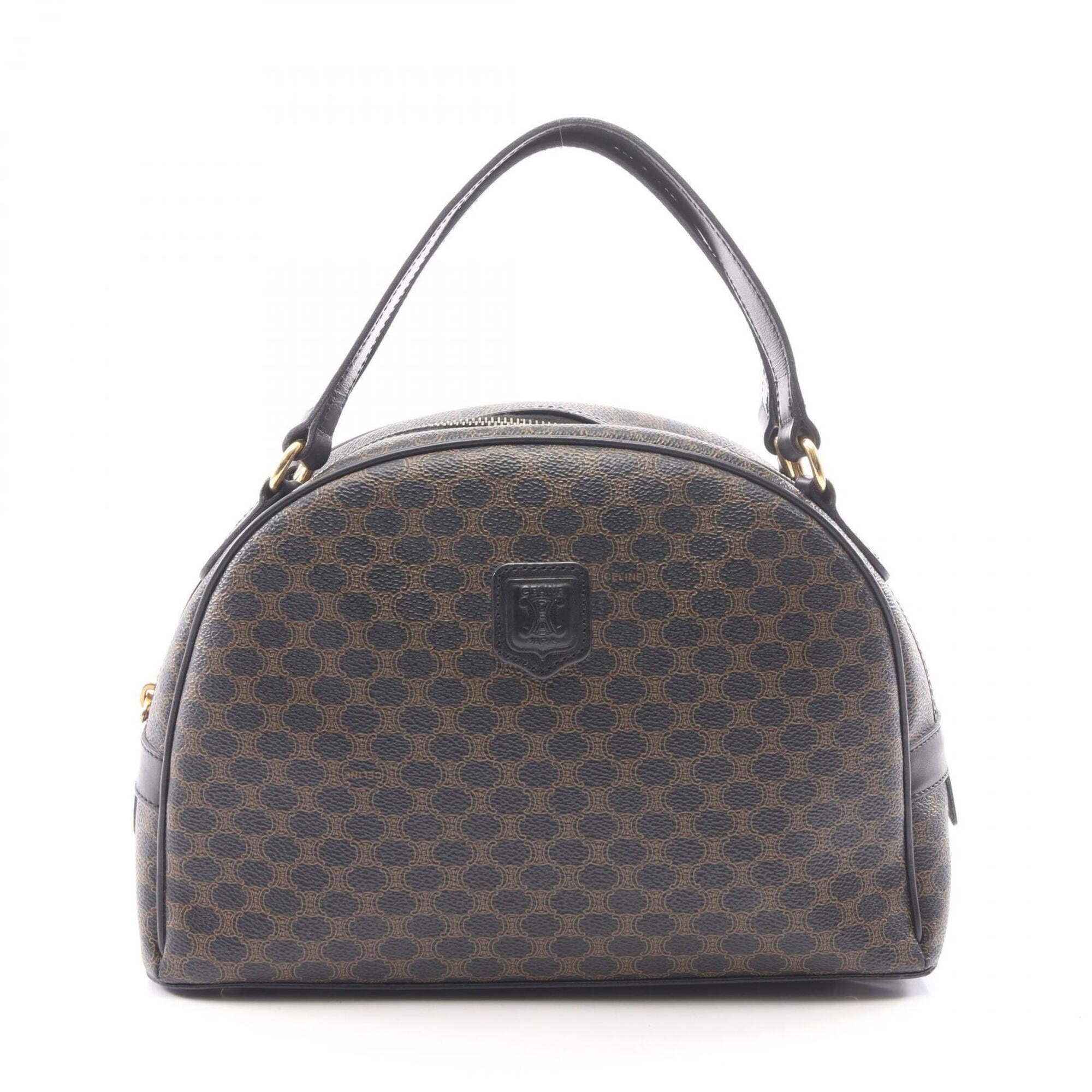 Celine Black Coated Canvas Pvc Leather Handbag (Pre-Owned)