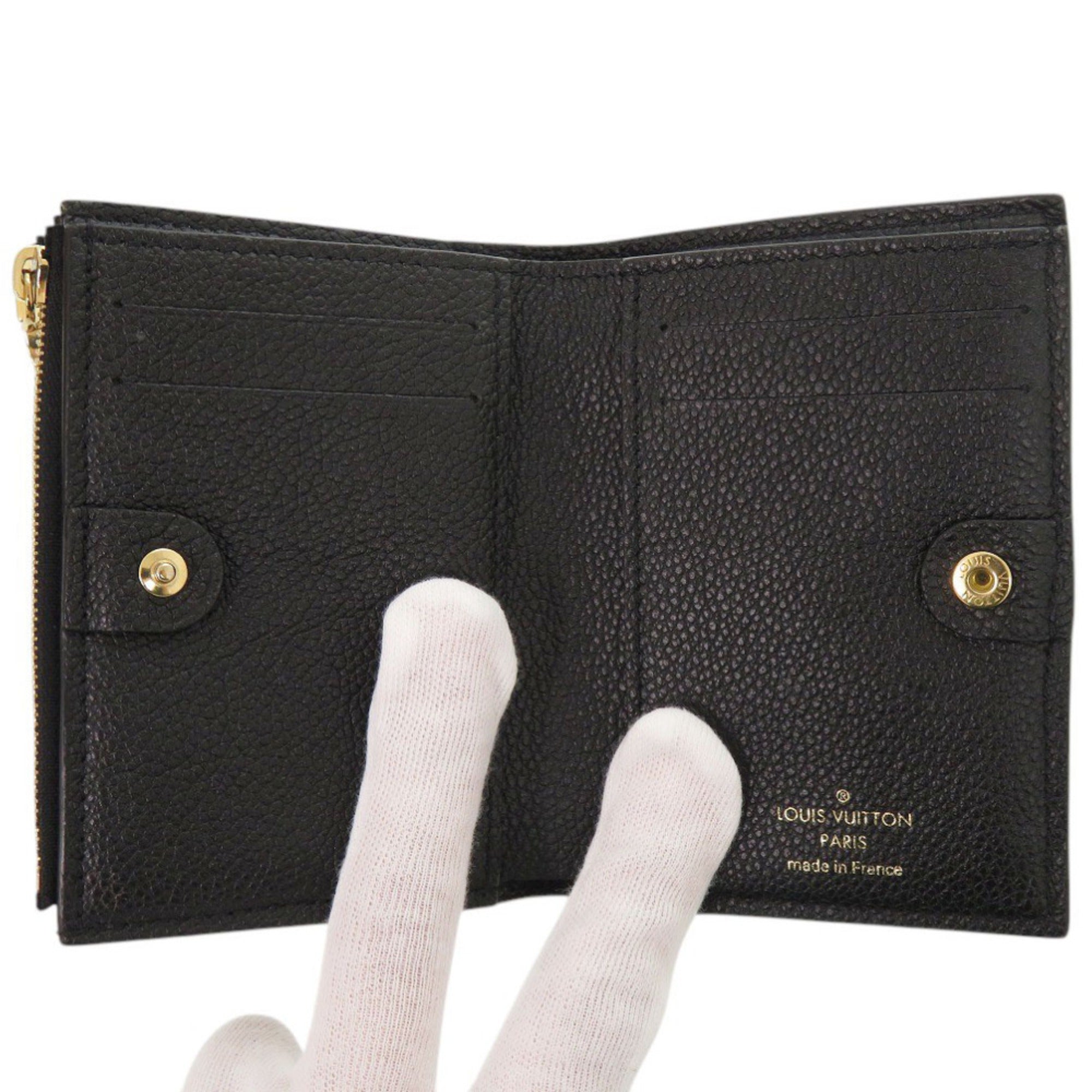 Louis Vuitton Black Noir Monogram Empreinte Wallet (Bi-Fold) (Pre-Owned)