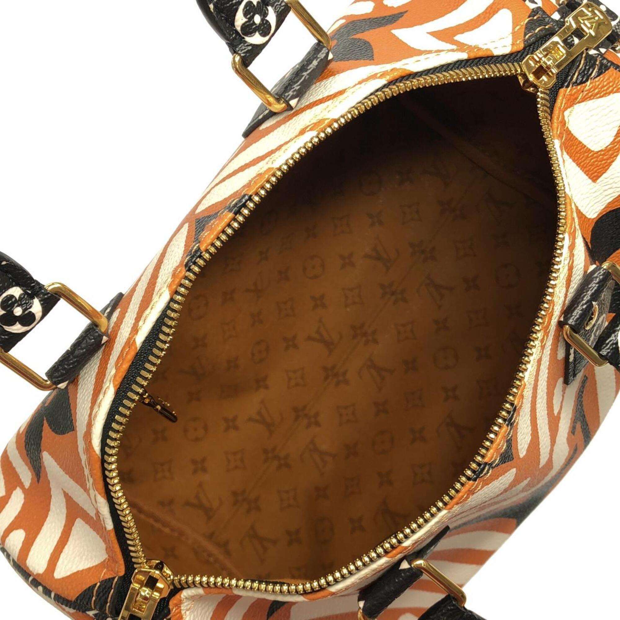 Louis Vuitton Caramel Cream Coated Canvas Boston Bag (Pre-Owned)