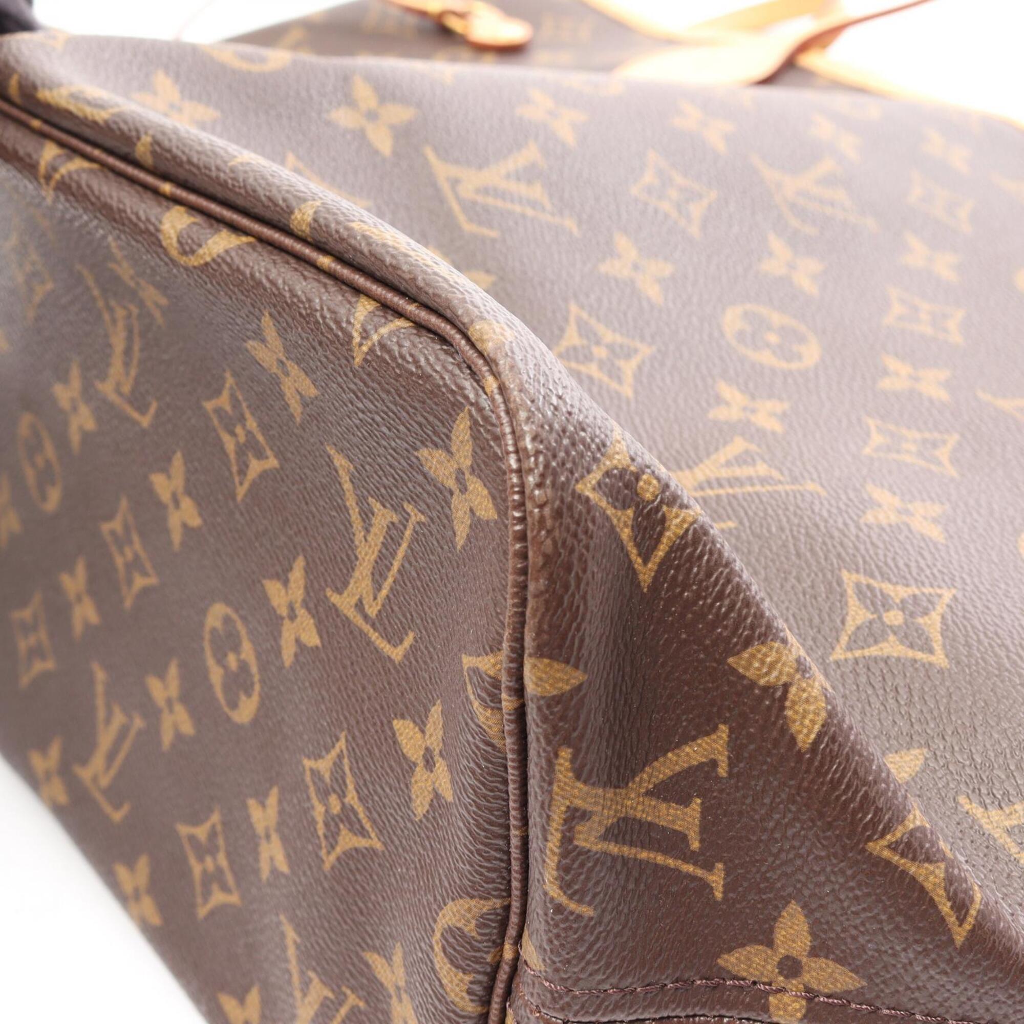 Louis Vuitton Brown Coated Canvas Pvc Monogram Leather Handbag Tote Bag (Pre-Owned)