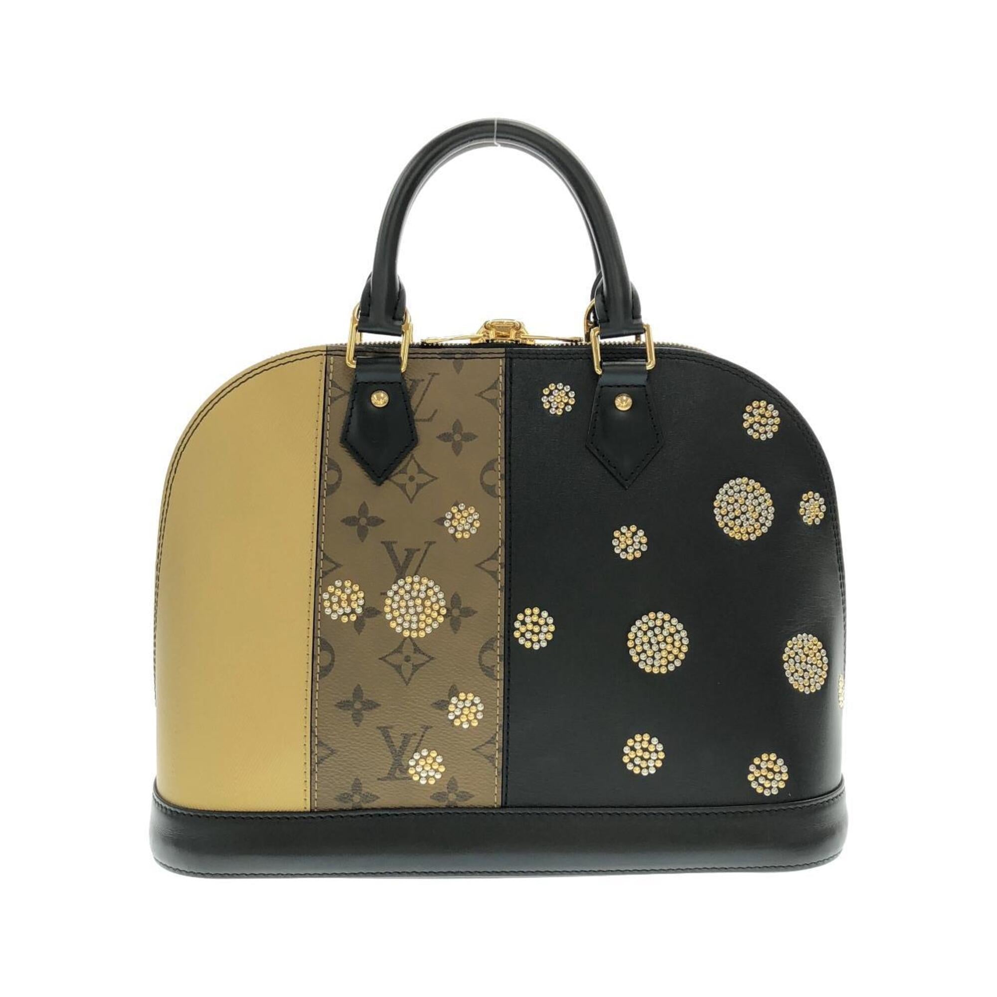 Louis Vuitton Monogram Reverse Black Coated Canvas Leather Handbag (Pre-Owned)