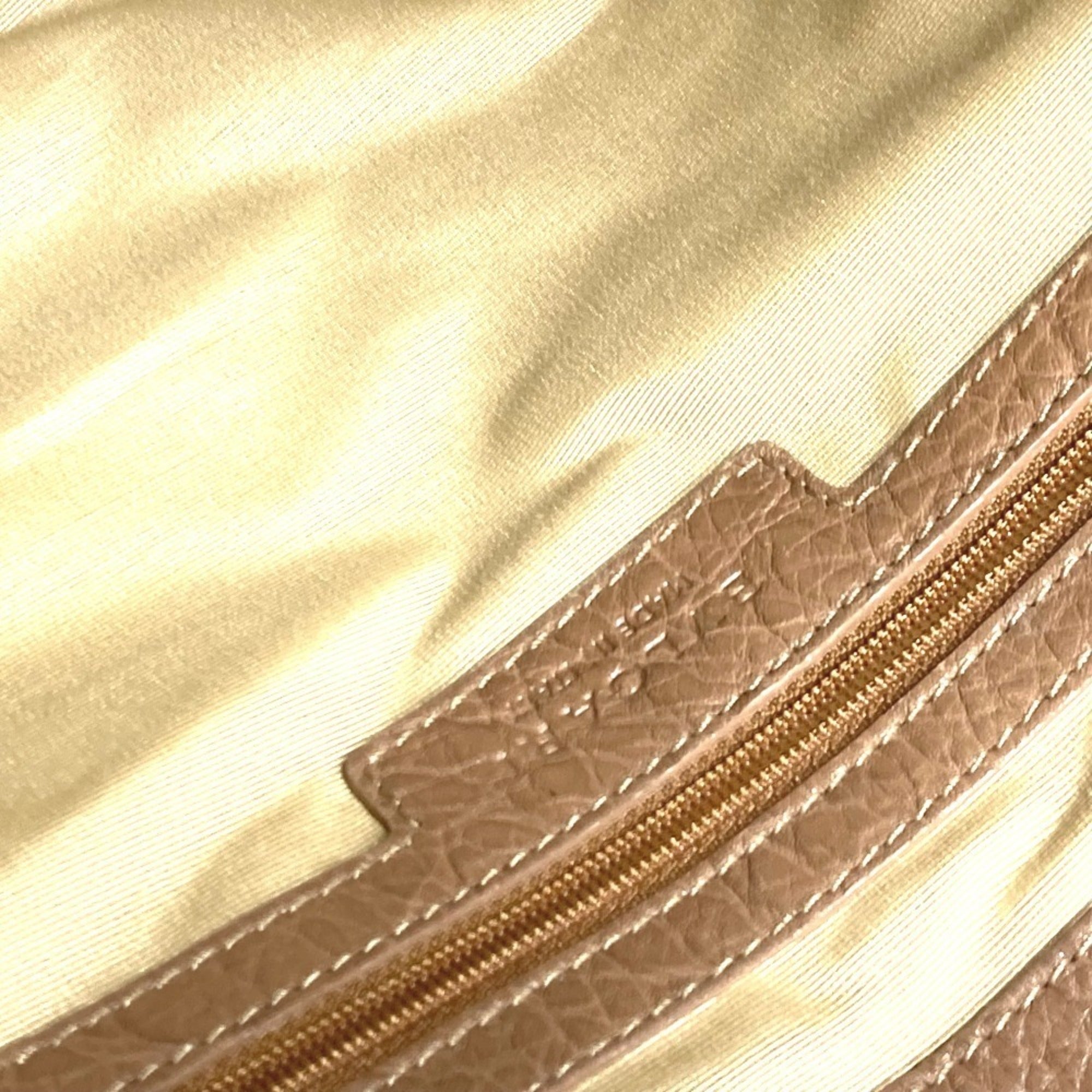 Bvlgari Beige Leather Coated Canvas Shoulder Bag (Pre-Owned)