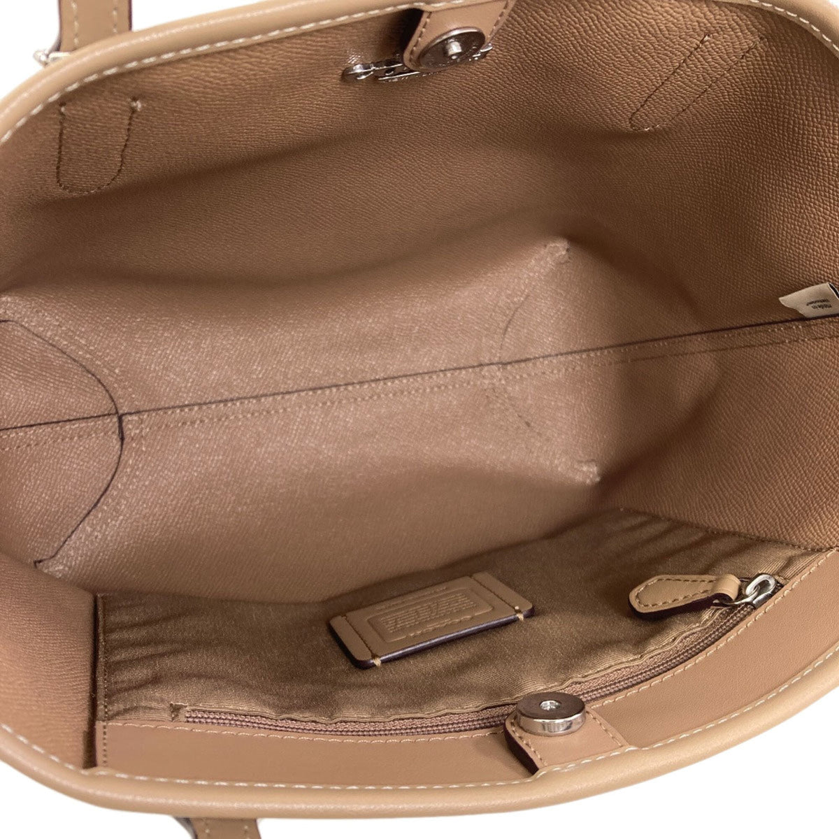 Coach Beige Pvc Tote Bag (Pre-Owned)