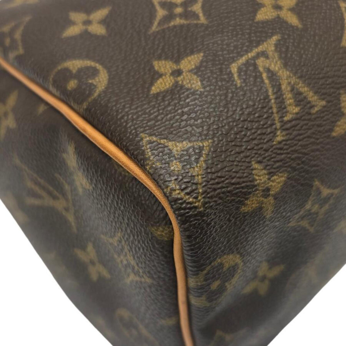 Louis Vuitton Brown Monogram White Monogram Boston Bag Handbag (Pre-Owned)