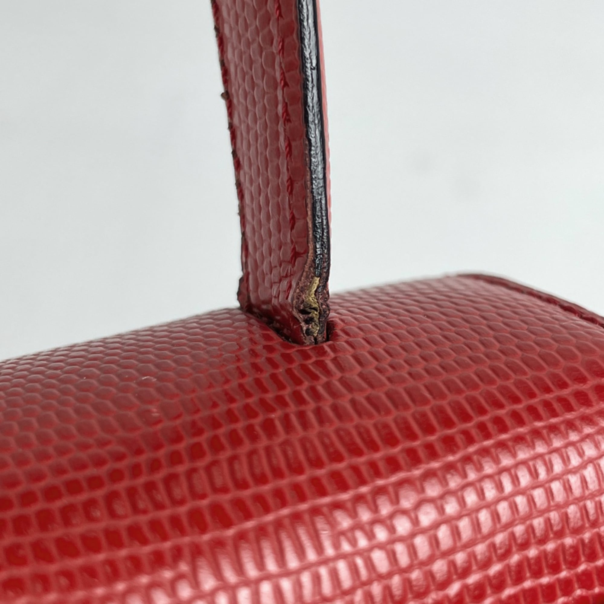 Celine Red Color Leather Handbag Shoulder Bag (Pre-Owned)