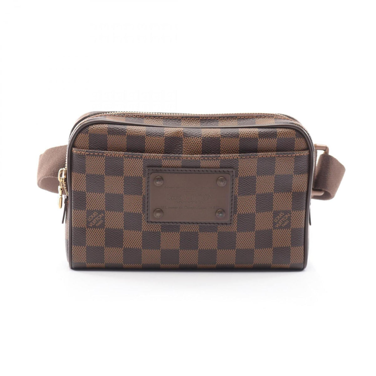 Louis Vuitton Brown Coated Canvas Leather Fanny Pack (Pre-Owned)