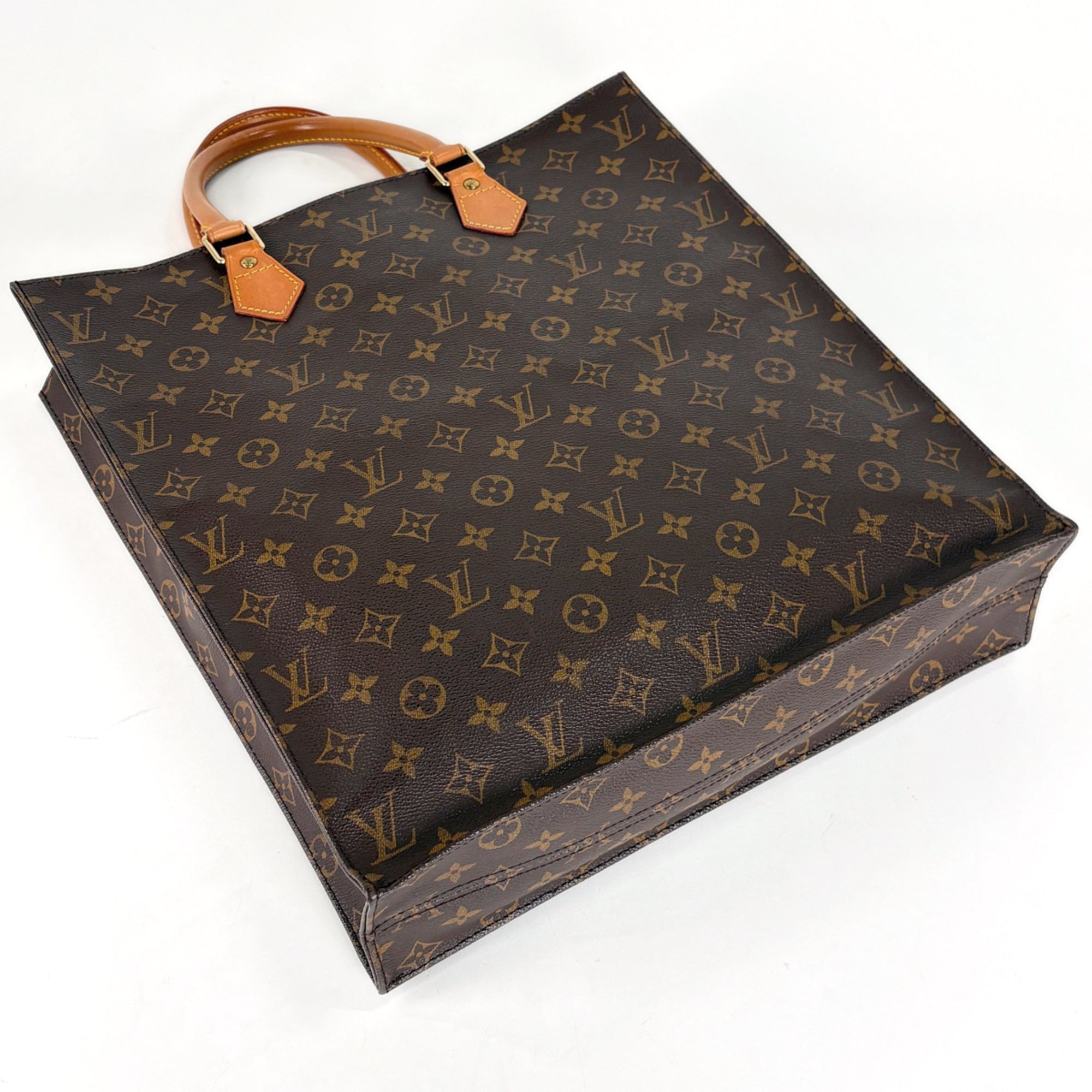 Louis Vuitton Brown Monogram Handbag Tote Bag (Pre-Owned)