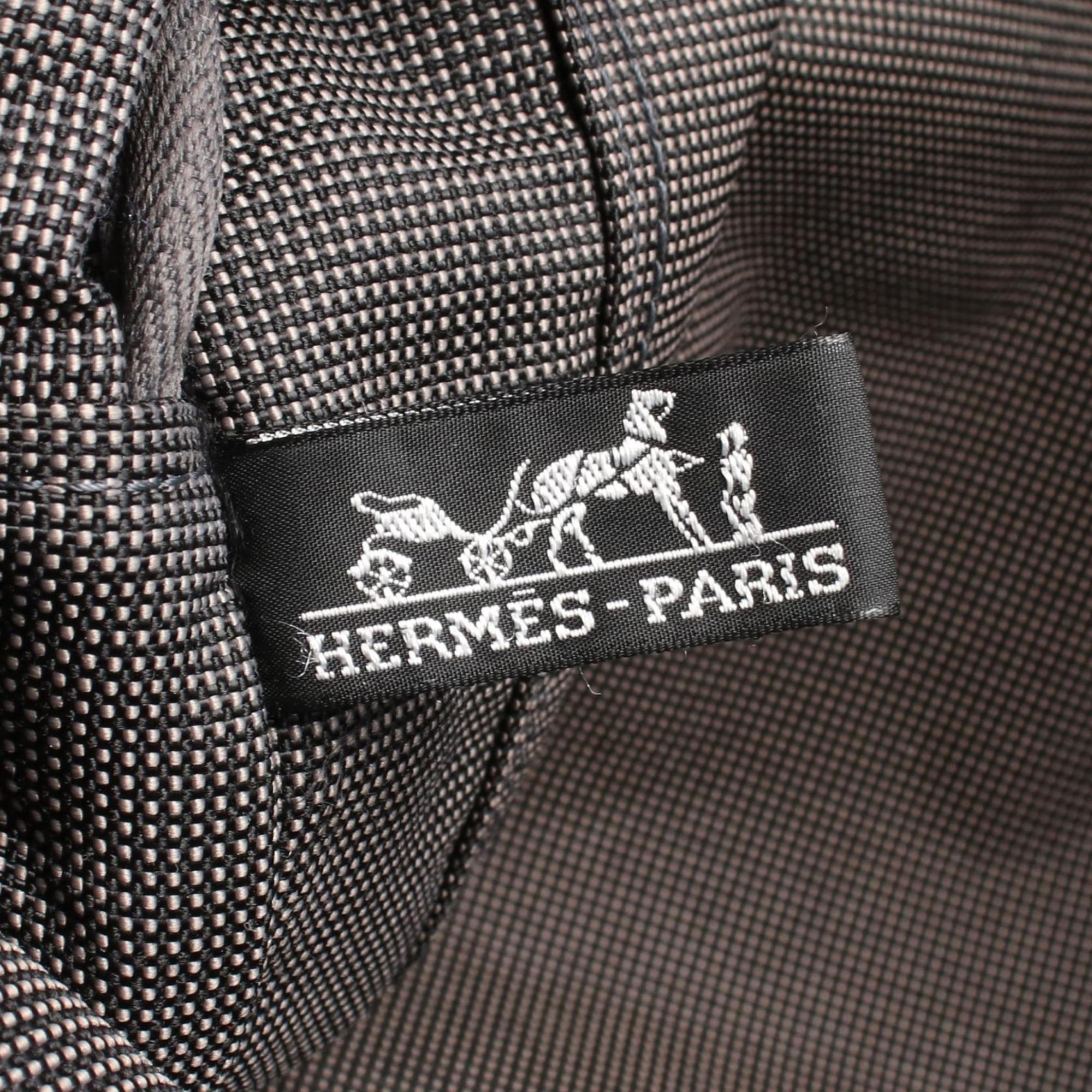 Hermes Gray Nylon Canvas Canvas Tote Bag (Pre-Owned)