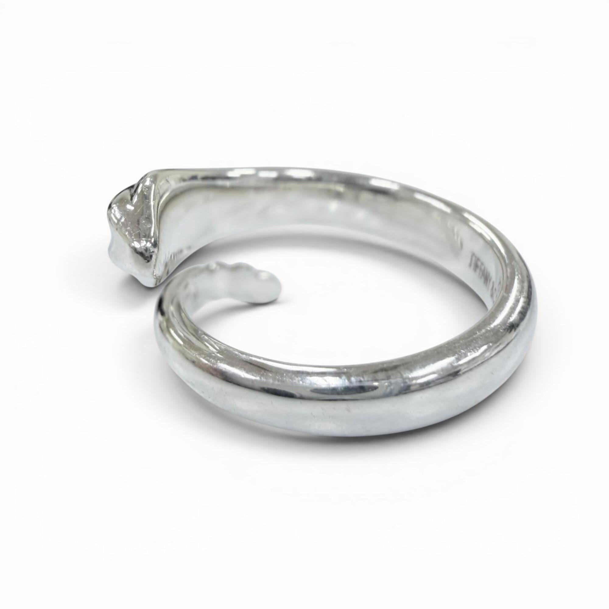 Tiffany Silver Silver 925 Band Ring (Pre-Owned)